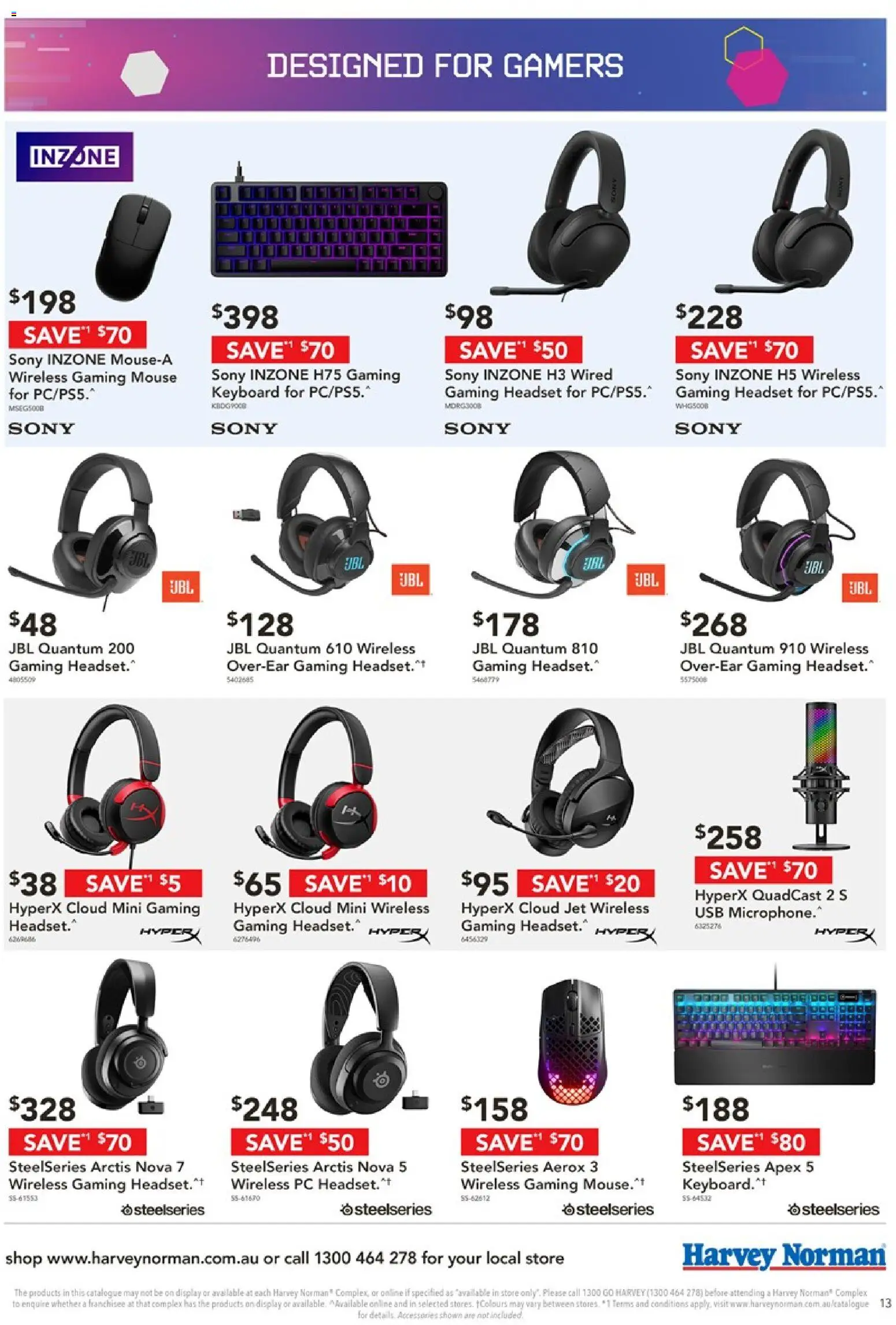 Harvey Norman catalogue - valid from 19.02.2026 | Page: 13 | Products: Accessories, Mouse, Keyboard, Headset