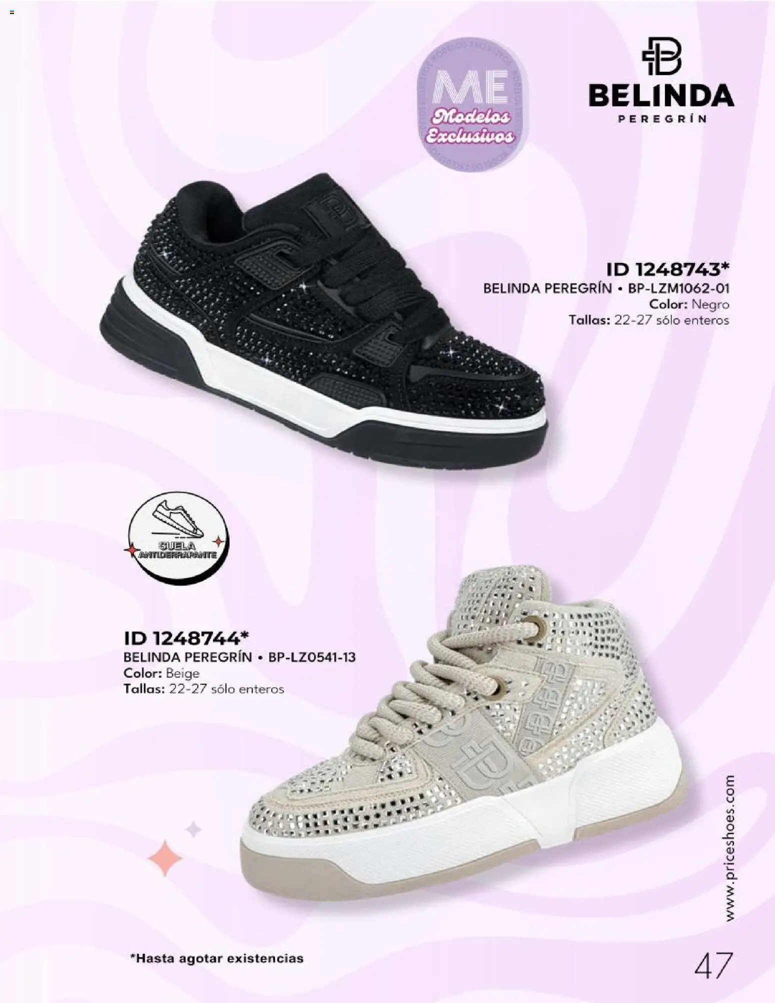 Nuevas ofertas de Price Shoes válidas en toda la República Mexicana desde el 08.12.2025. ¡Encuentra las mejores ofertas en Price Shoes catálogo Belinda! | Página: 47