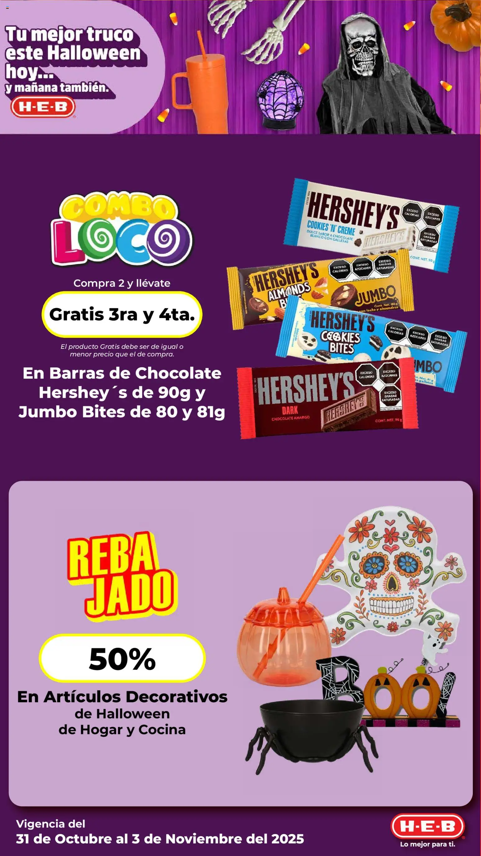 Nuevas ofertas de H-E-B válidas en toda la República Mexicana desde el 31.10.2025. ¡Encuentra las mejores ofertas en H-E-B folleto! | Página: 2 | Productos: Chocolate, Cocina
