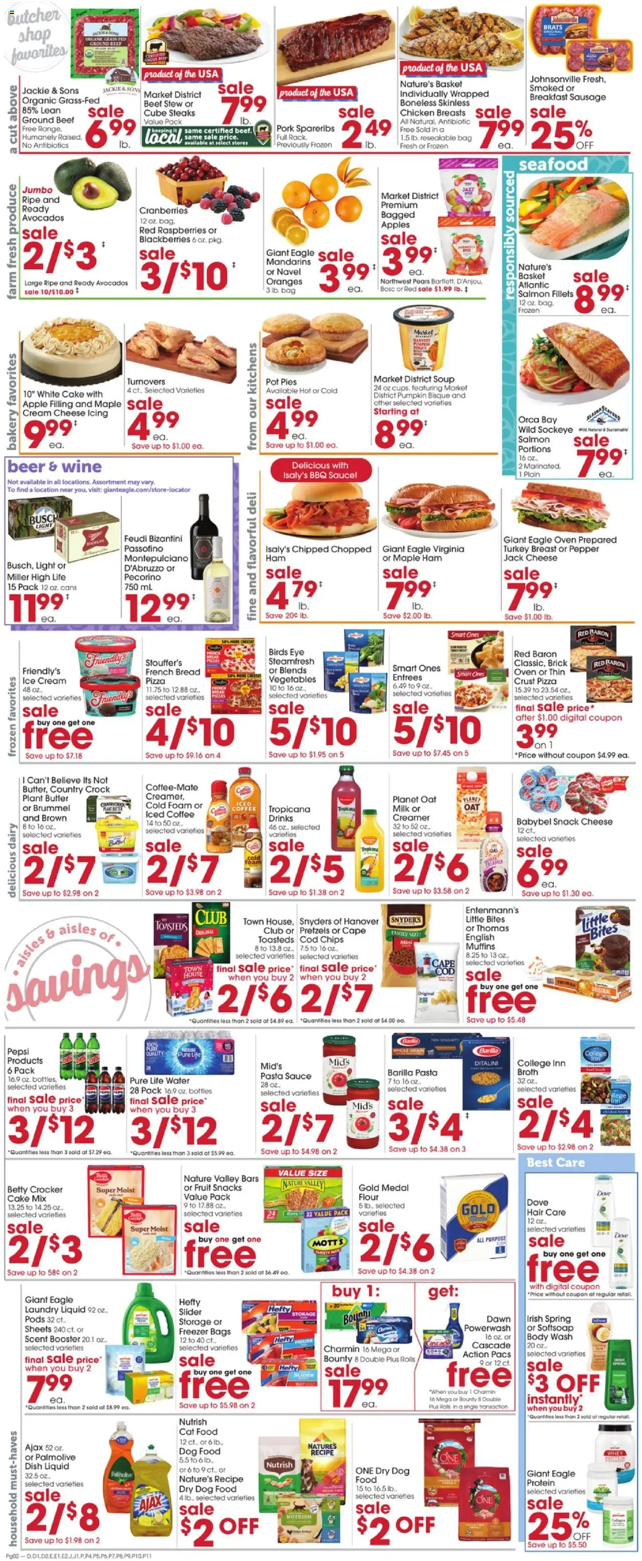 Giant Eagle Weekly Ad - valid from 09.10.2025 | Page: 2 | Products: Bread, Pork, Pasta, Oven
