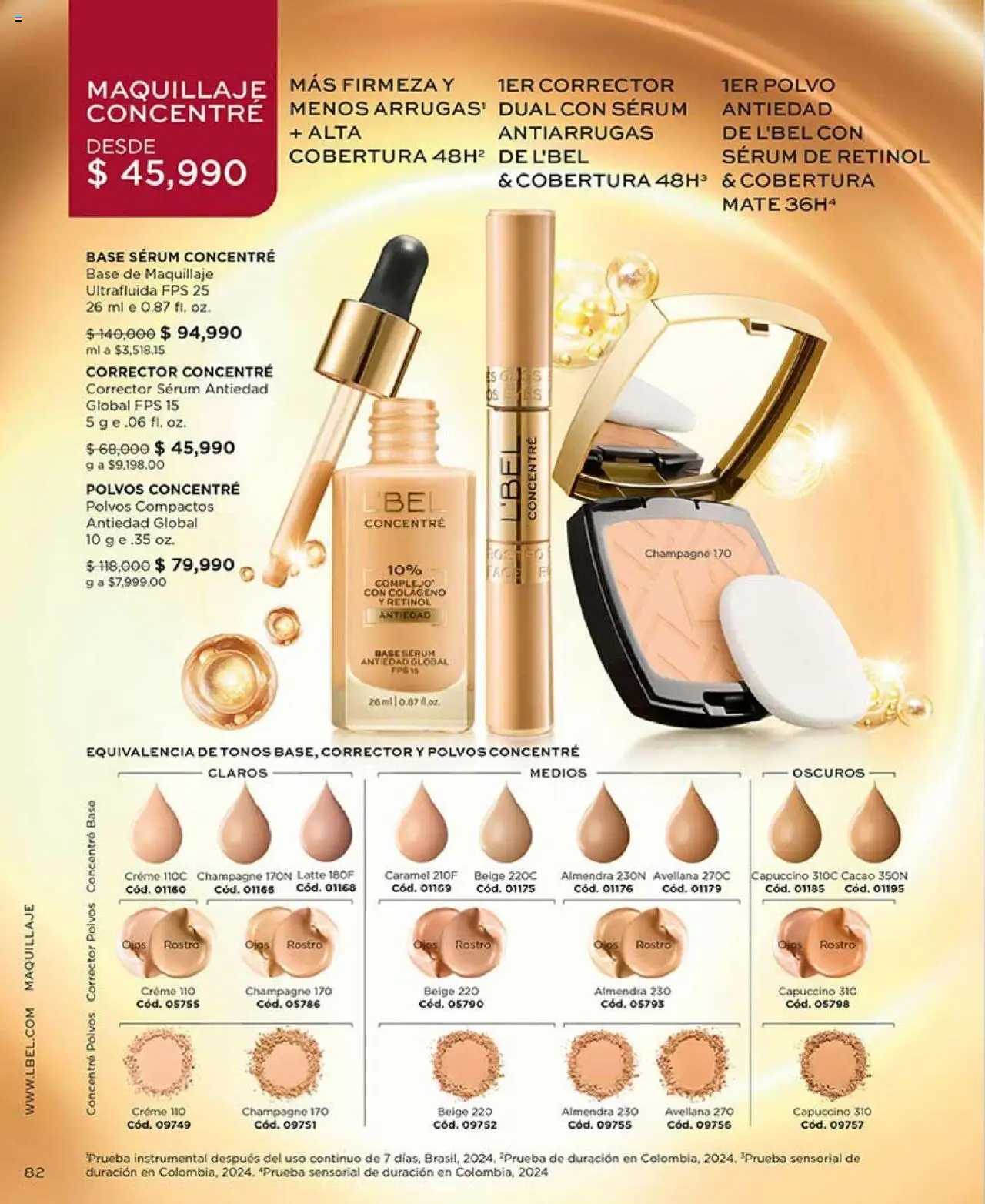 L'Bel revista - valida desde el 14.10.2025 | Página: 82 | Productos: Almendra, Base de maquillaje, Maquillaje, Corrector