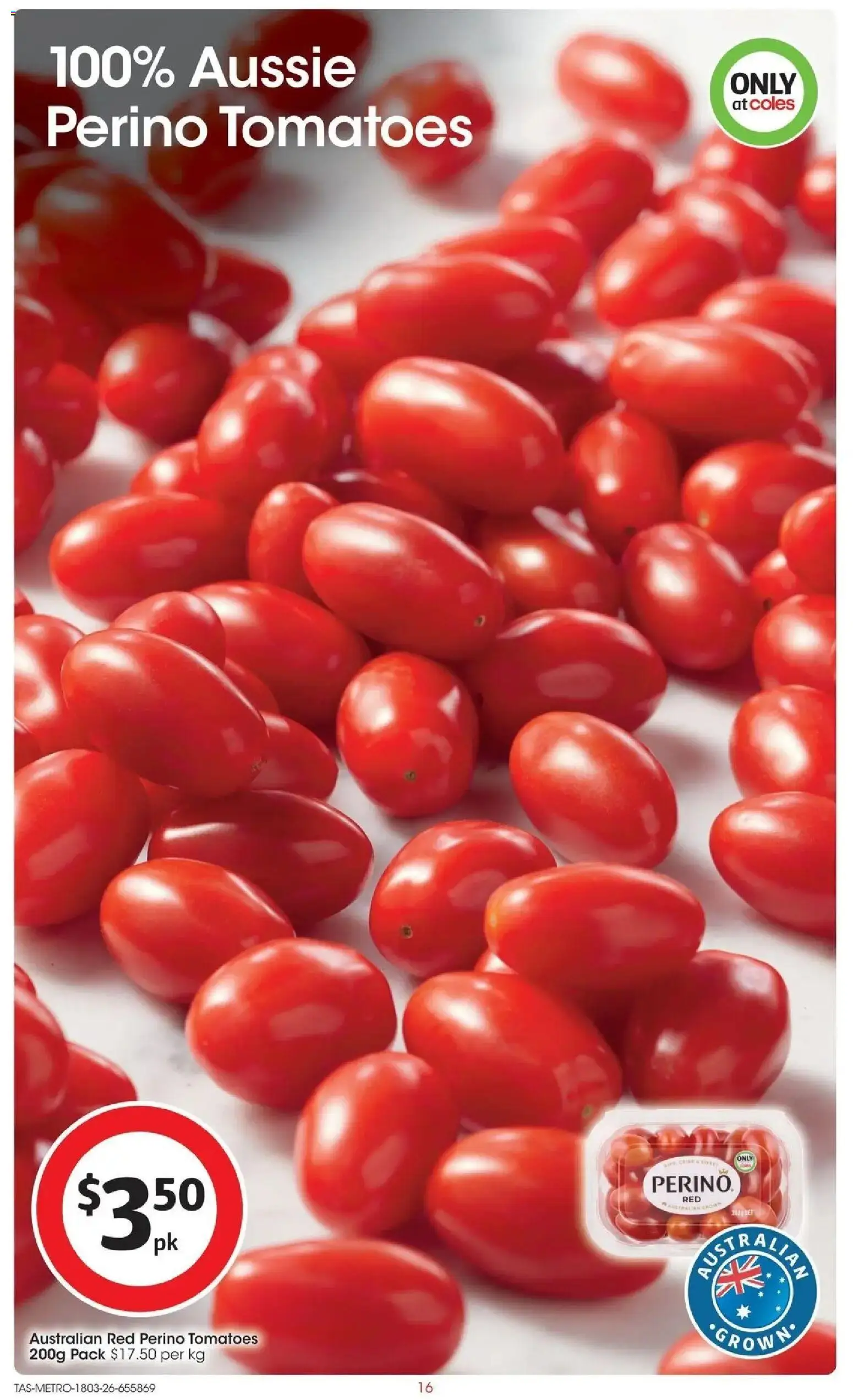 Coles catalogue - valid from 18.03.2026 | Page: 16 | Products: Tomatoes