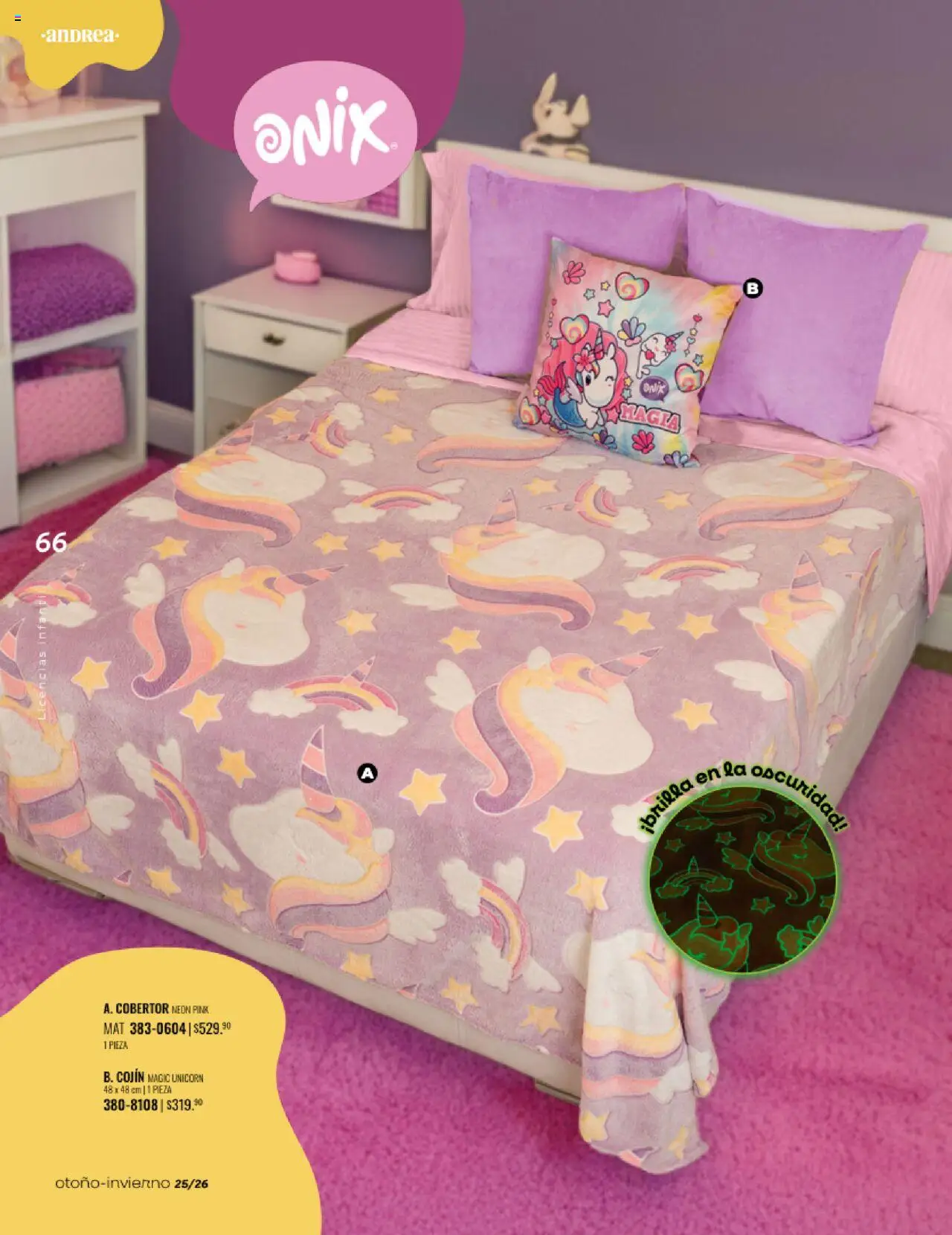 Nuevas ofertas de Andrea válidas en toda la República Mexicana desde el 24.08.2025. ¡Encuentra las mejores ofertas en Andrea - Catálogo Home - Otoño / Invierno! | Página: 66 | Productos: Cobertor