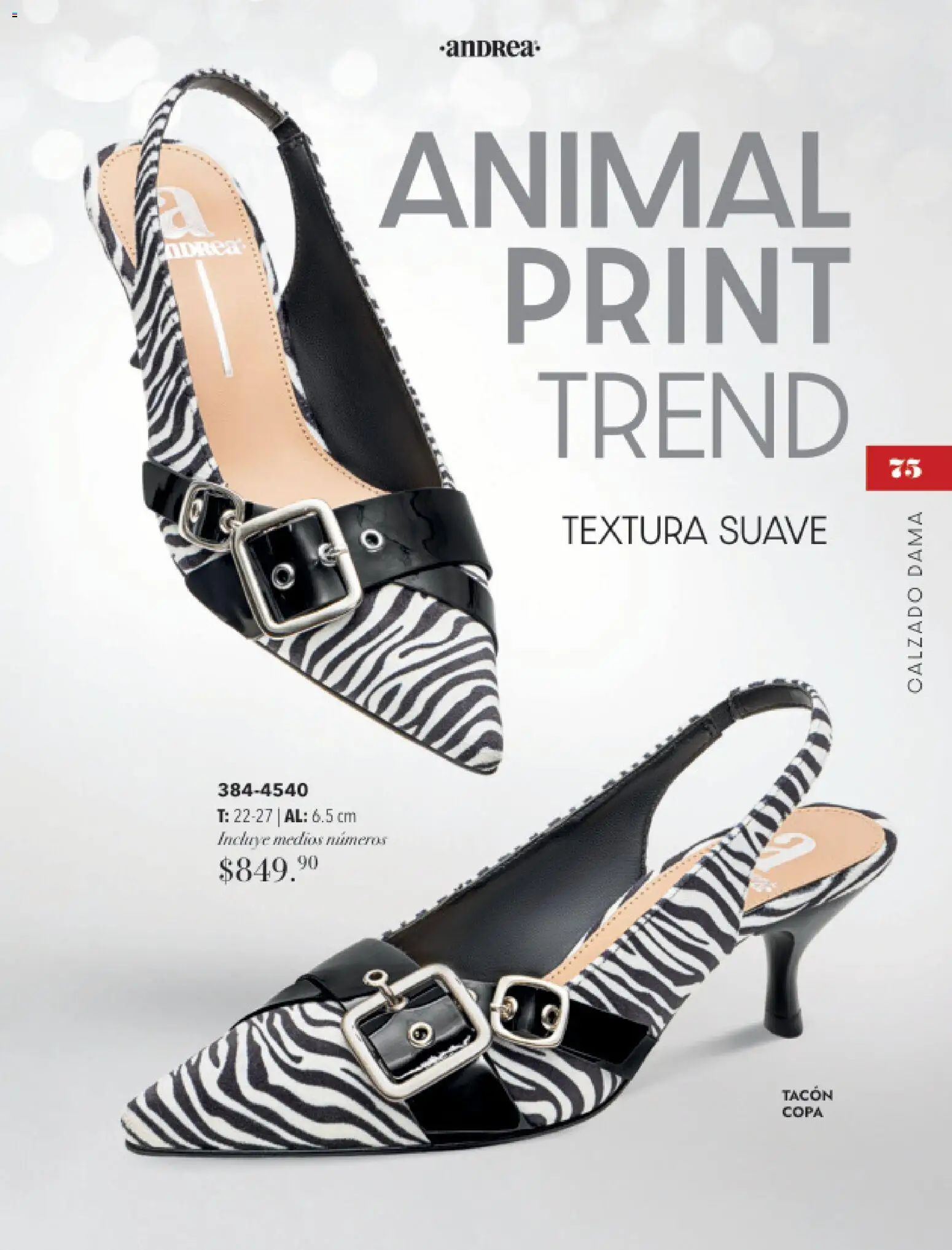 Nuevas ofertas de Andrea válidas en toda la República Mexicana desde el 16.11.2025. ¡Encuentra las mejores ofertas en Andrea catálogo Moda Joven! | Página: 75