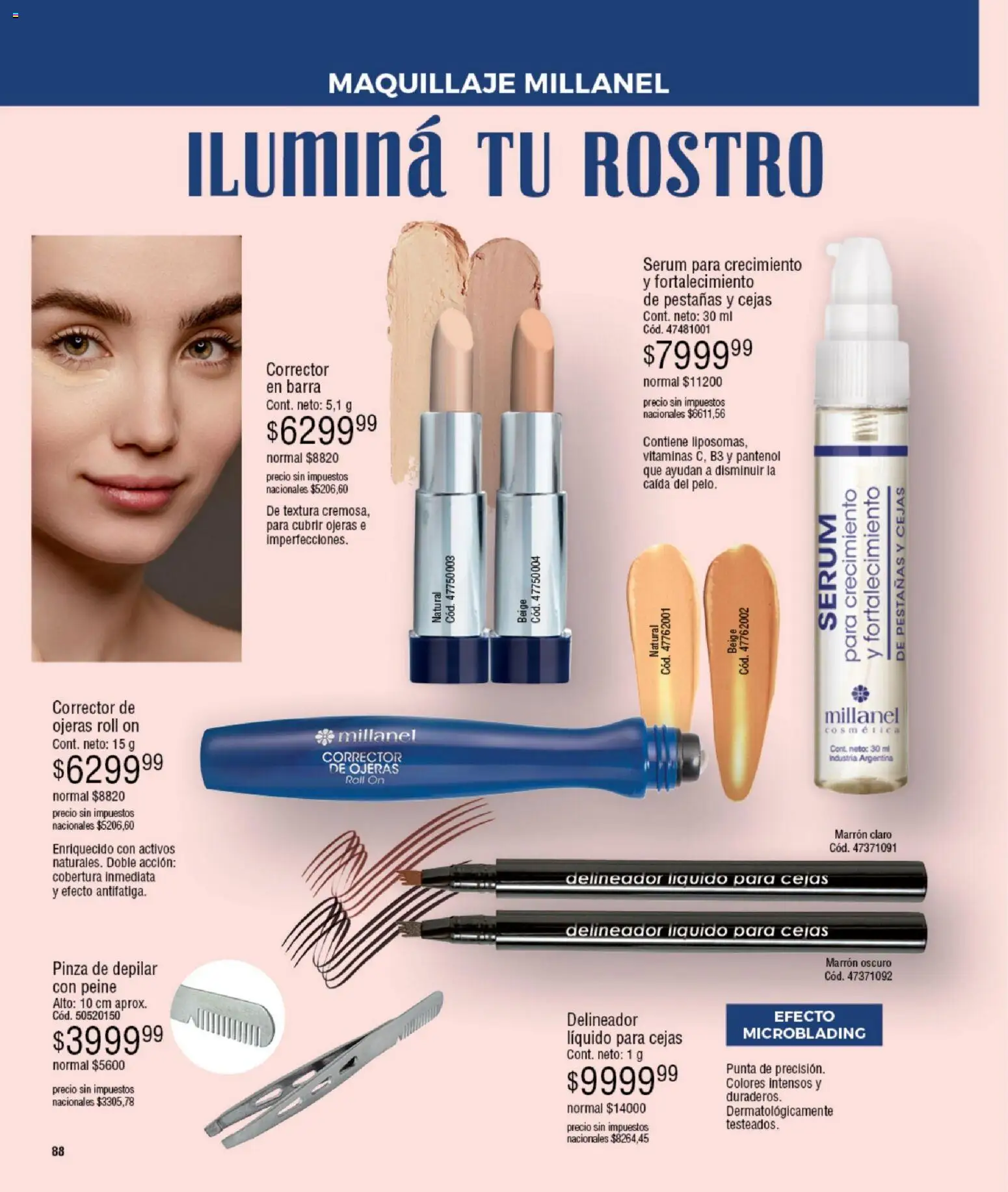 Millanel - Catálogo │ válido desde el 08.12.2025 | Página: 88 | Productos: Vitaminas, Peine, Maquillaje, Pinza de depilar