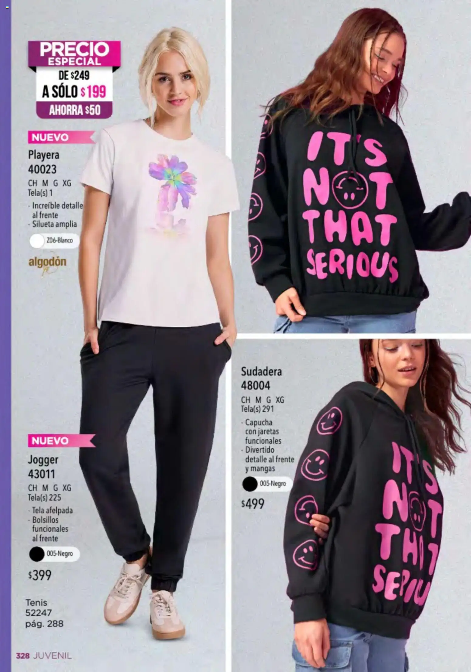 Nuevas ofertas de Ilusión válidas en toda la República Mexicana desde el 01.03.2026. ¡Encuentra las mejores ofertas en Ilusión catálogo Primavera! | Página: 330 | Productos: Tenis, Algodón, Sudadera, Playera