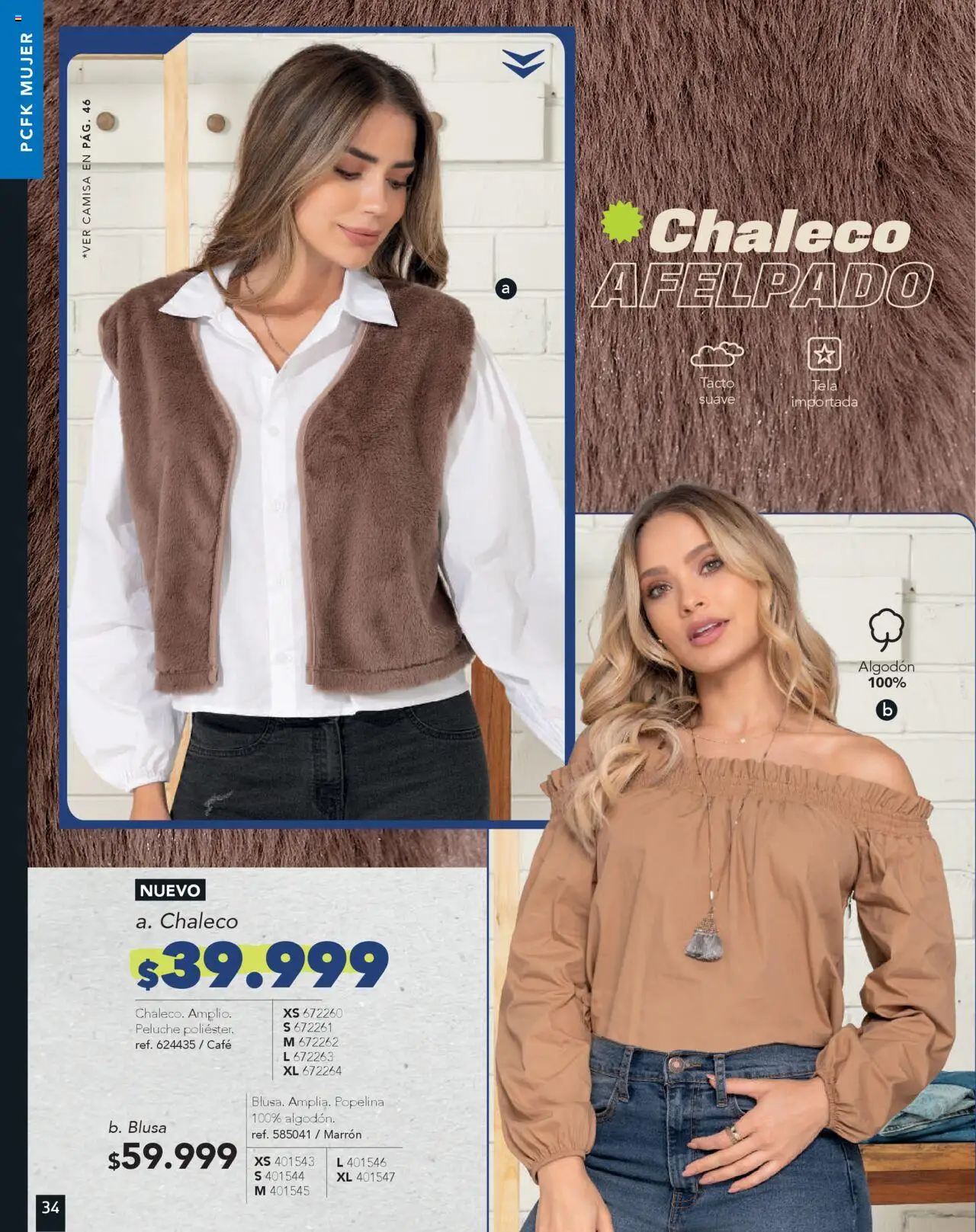 Pacifika revista - valida desde el 16.06.2025 | Página: 40 | Productos: Camisa, Blusa, Chaleco, Café