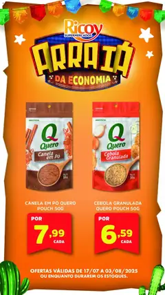 Ricoy Folheto - válido de 17.07.2025 | Página: 6 | Produtos: Cebola, Pó, Canela