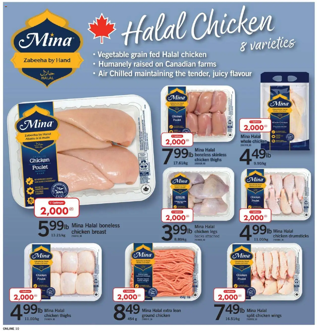 Fortinos flyer valid from 16.10.2025 | Page: 10 | Products: Chicken wings, Chicken