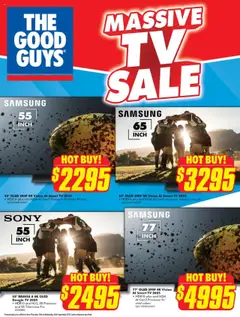 Preview of The Good Guys Massive TV Sale - valid from 17.09.2025