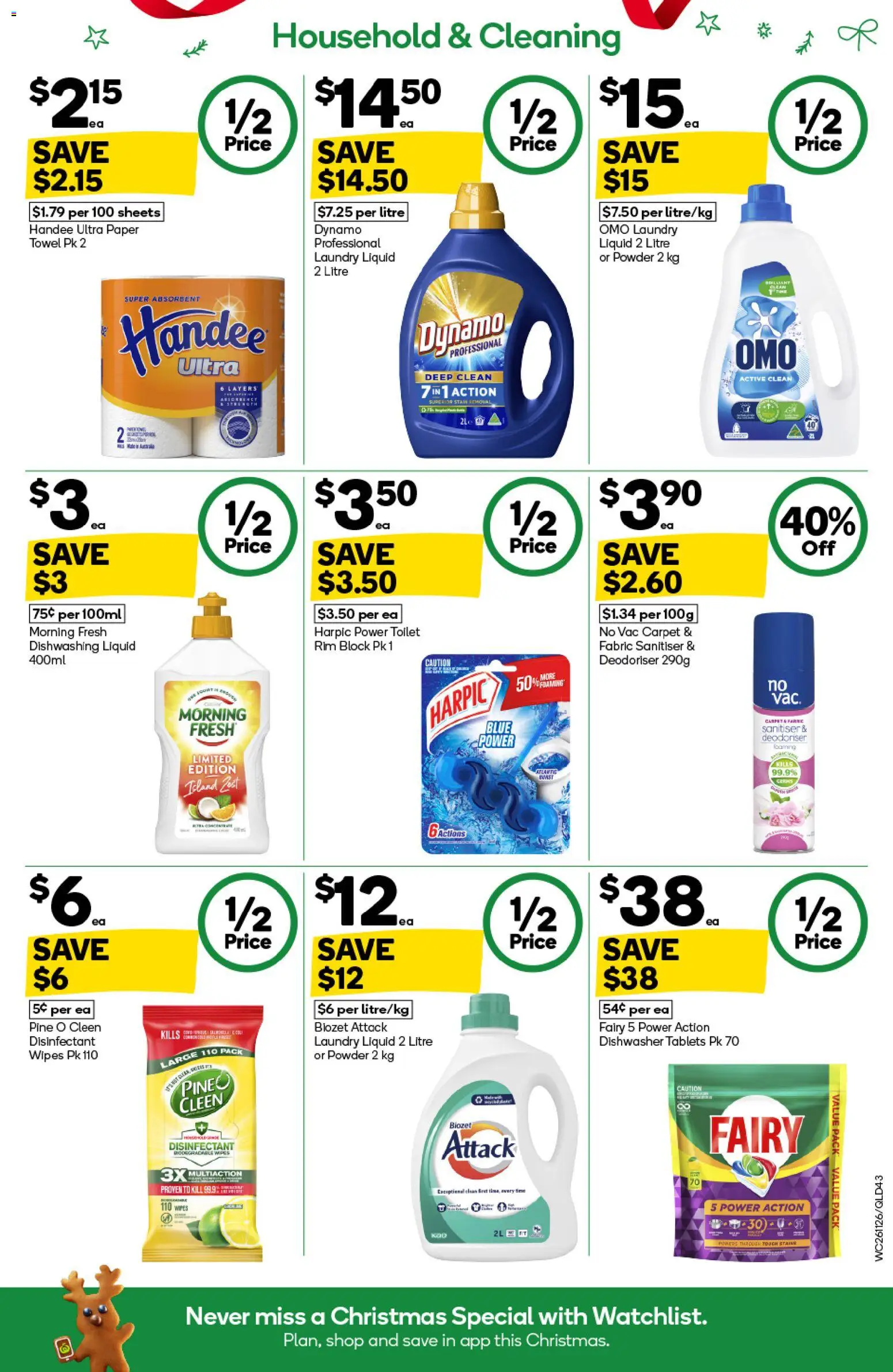 Woolworths catalogue - valid from 26.11.2025 | Page: 43 | Products: Carpet, Powder, Dishwasher tablets, Tablets