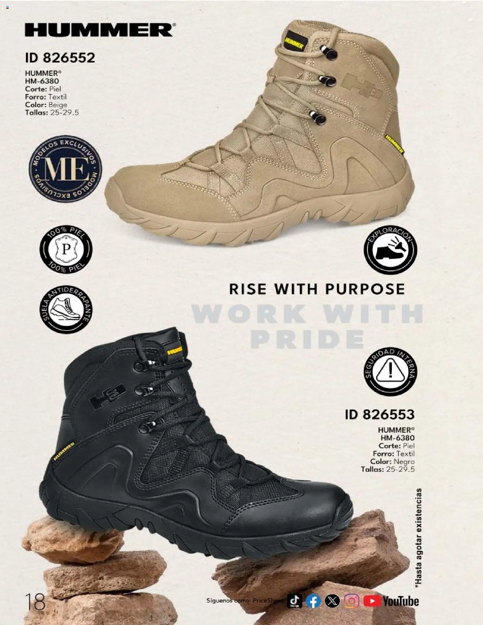 Nuevas ofertas de Price Shoes válidas en toda la República Mexicana desde el 23.12.2025. ¡Encuentra las mejores ofertas en Price Shoes catálogo Hummer! | Página: 18