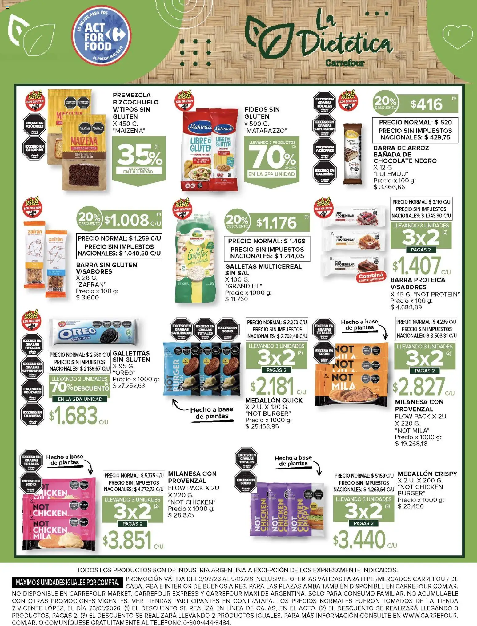 Carrefour ofertas │ válido desde el 03.02.2026 | Página: 16 | Productos: Teléfono, Sal, Arroz, Fideos