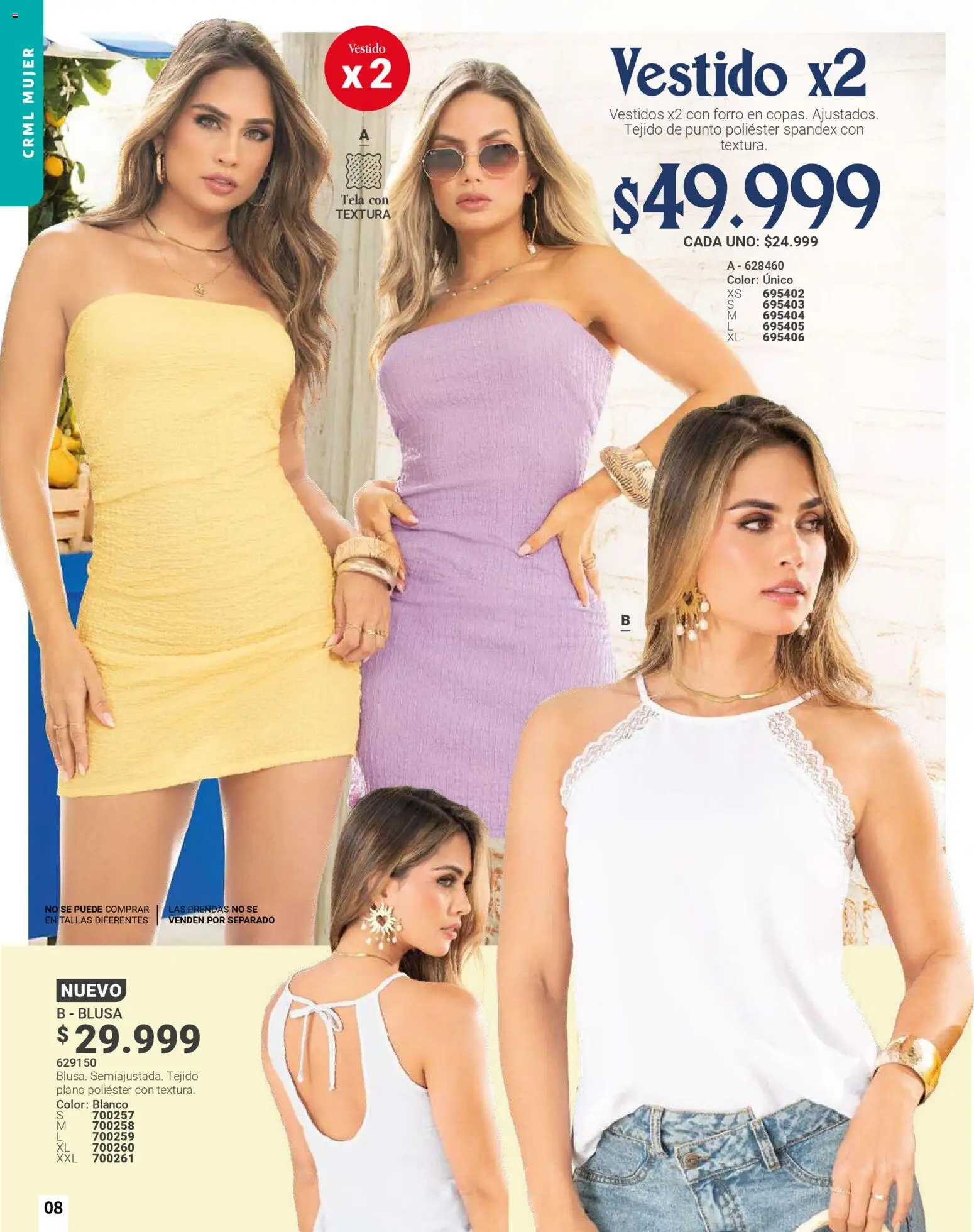 Carmel revista - valida desde el 01.03.2026 | Página: 8 | Productos: Vestido, Blusa