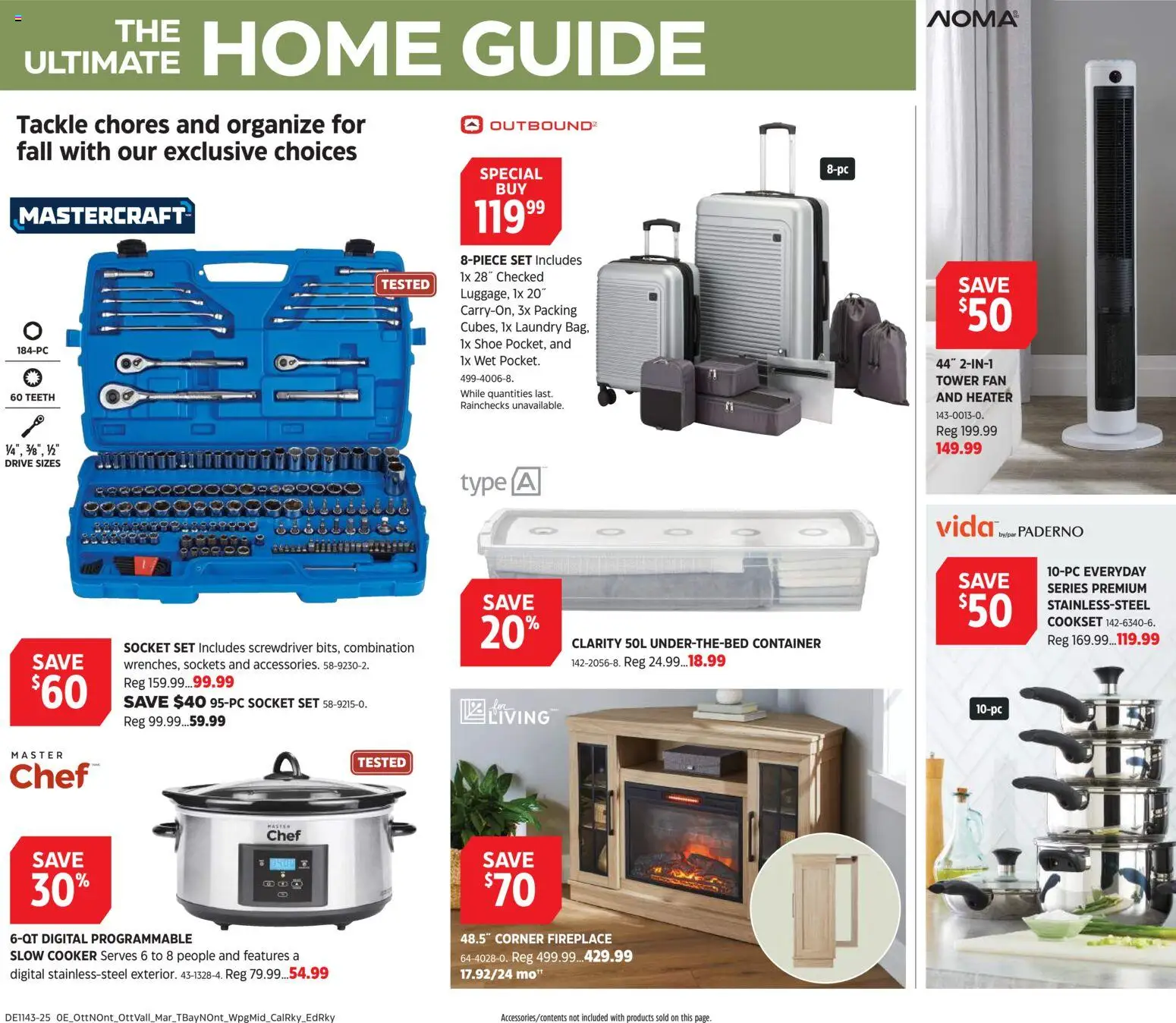 Canadian Tire flyer valid from 16.10.2025 | Page: 19 | Products: Fan, Cooker, Socket