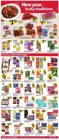 Preview of Winn Dixie weekly ads valid from 26.12.2025 | Page: 4 | Products: Cookies, Salad, Water, Greens
