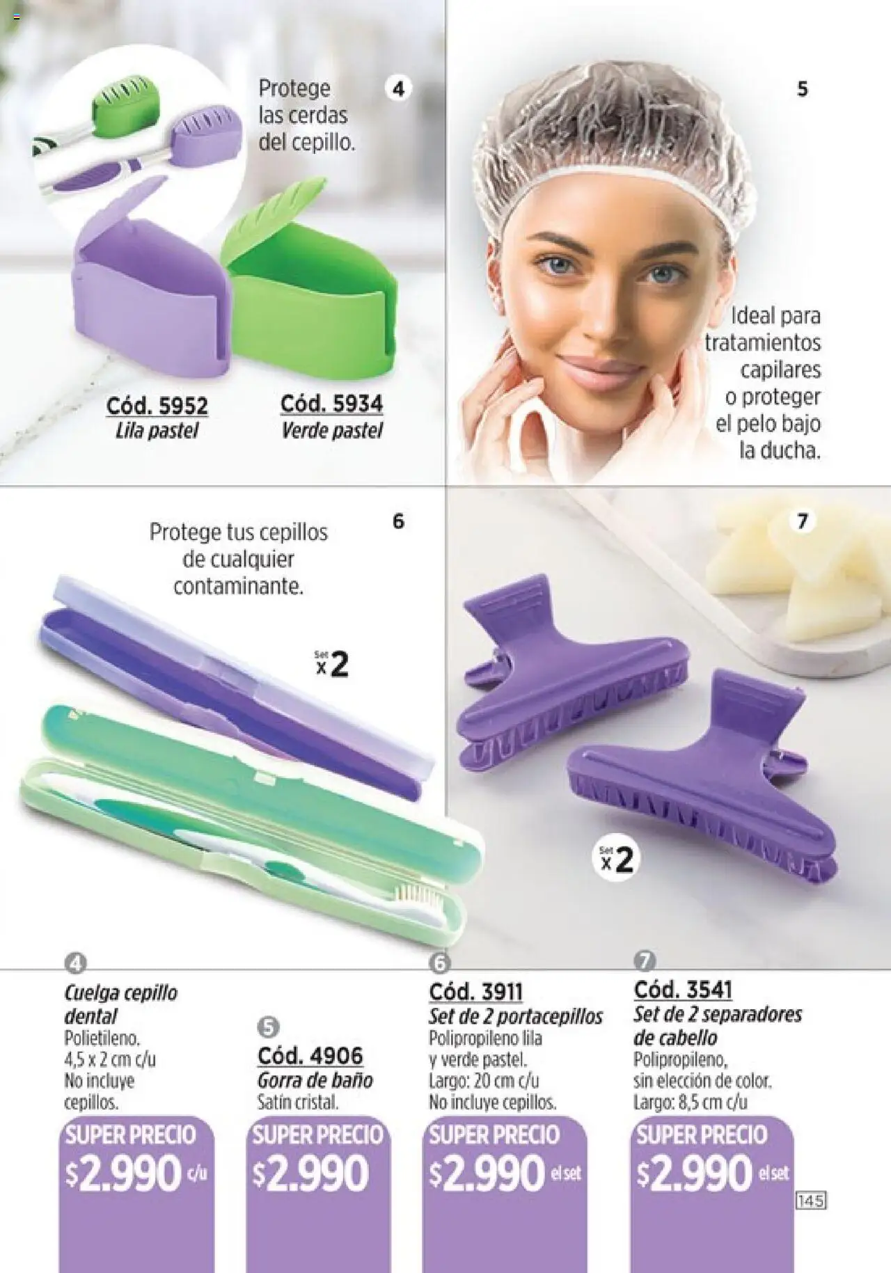 Catálogo Amodil Campaña 16 │ válido desde el 01.10.2025 | Página: 145 | Productos: Gorra, Baño, Cepillo