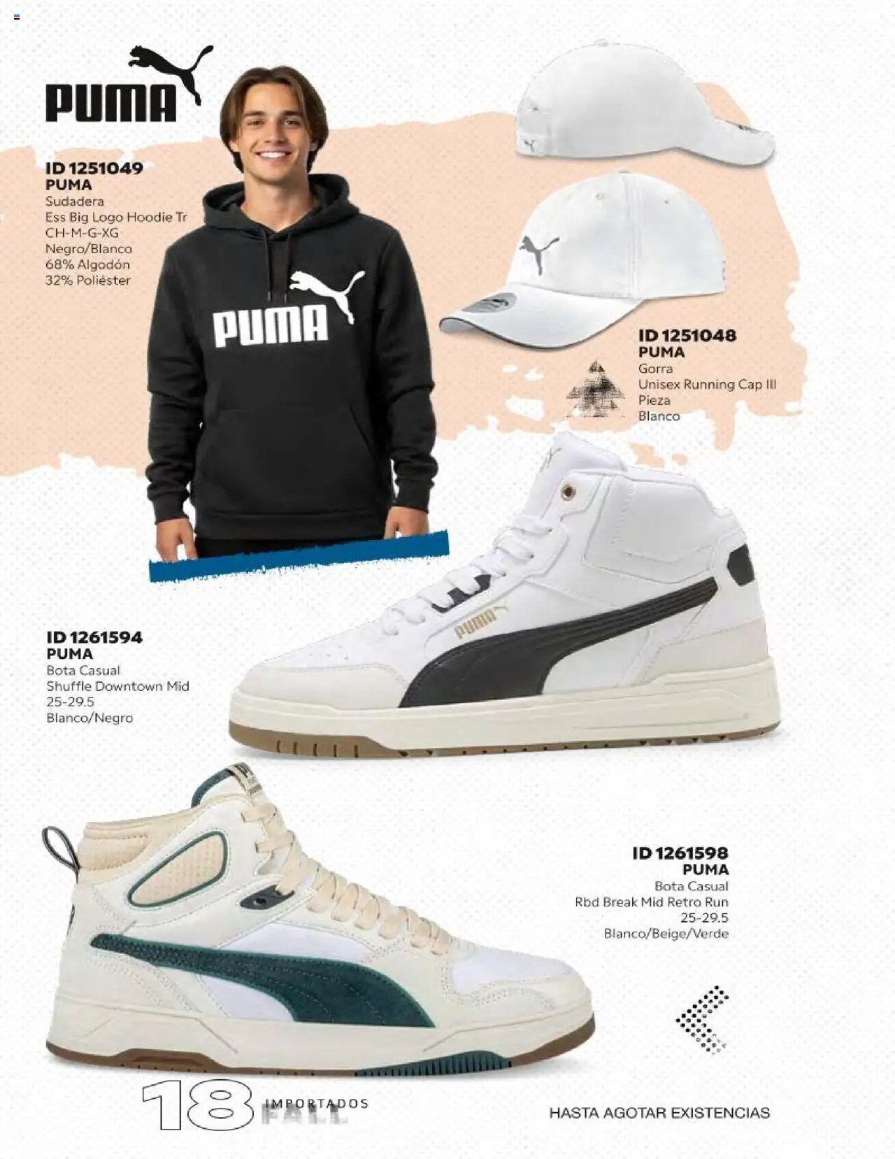Nuevas ofertas de Price Shoes válidas en toda la República Mexicana desde el 18.10.2025. ¡Encuentra las mejores ofertas en Price Shoes catálogo Fall Importados segunda! | Página: 18 | Productos: Gorra, Algodón, Sudadera