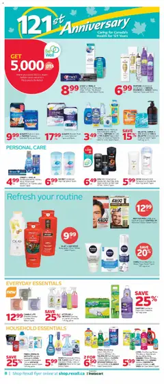 Rexall flyer valid from 19.09.2025 | Page: 12 | Products: Hair spray, Shaving foam, Body wash, Deodorant