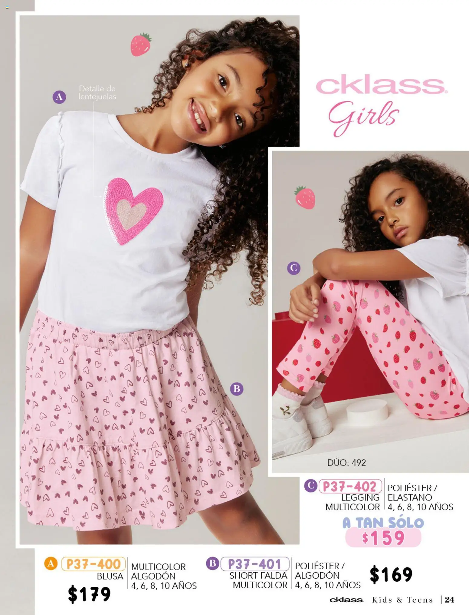 Nuevas ofertas de Cklass válidas en toda la República Mexicana desde el 26.03.2026. ¡Encuentra las mejores ofertas en Cklass catálogo Especial Día del Niño! | Página: 76 | Productos: Blusa, Lentejuelas, Algodón, Short