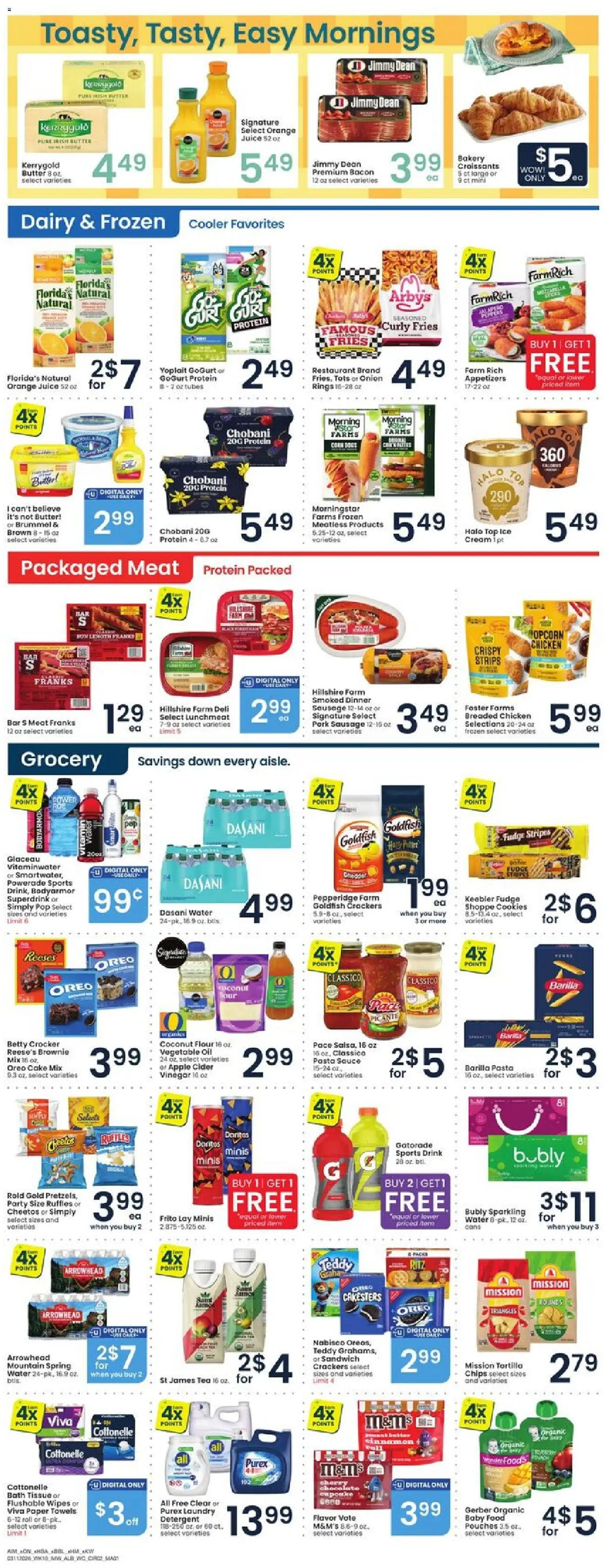 Albertsons Weekly Ad - valid from 11.03.2026 | Page: 3 | Products: Vinegar, Oil, Pasta, Chips
