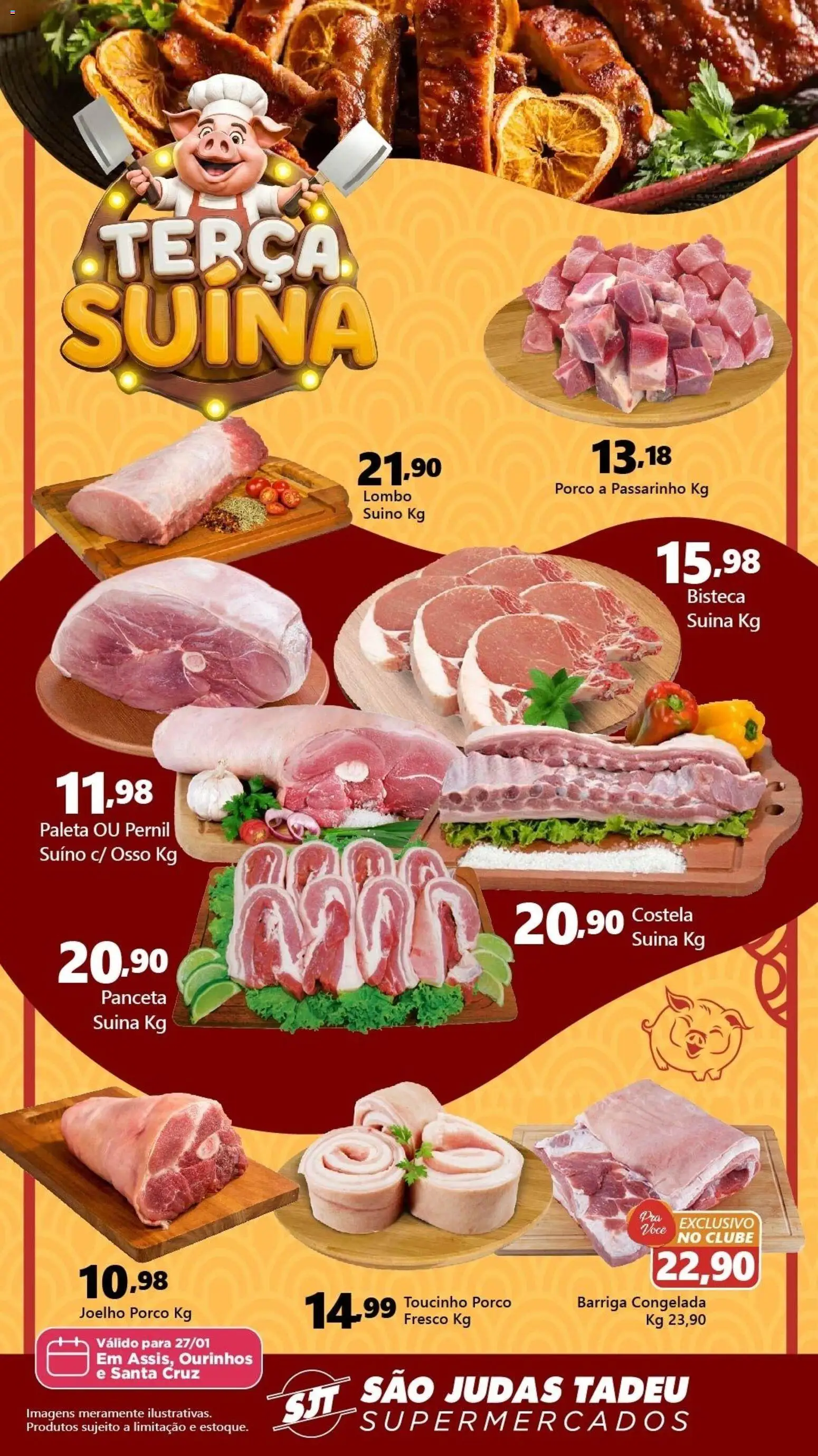 São Judas Tadeu Folheto - válido de 27.01.2026 | Página: 1 | Produtos: Lombo, Pernil