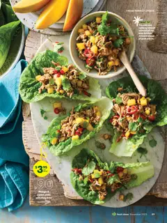 Preview of Woolworths Fresh Ideas Magazine - valid from 01.11.2025 | Page: 89 | Products: Chicken, Lettuce, Mango, Chilli