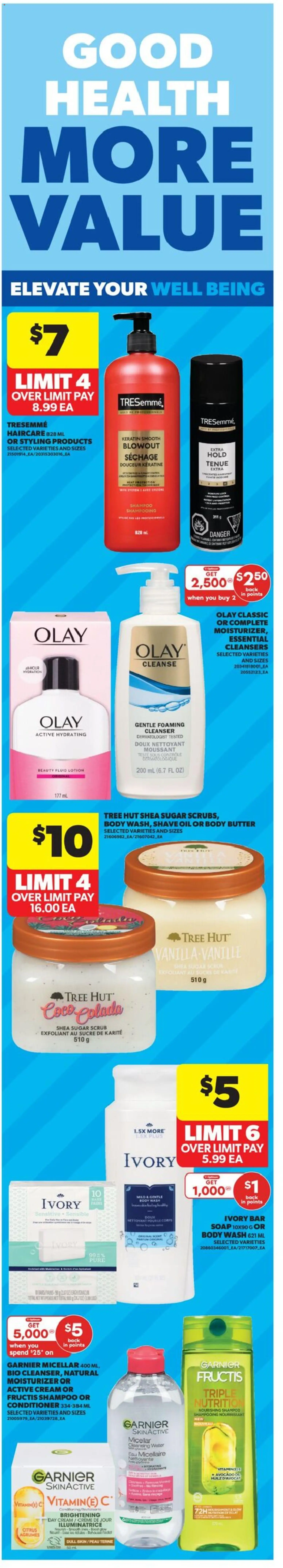 Real Canadian Superstore flyer valid from 30.04.2026 | Page: 5 | Products: Shampoo, Conditioner, Body wash, Butter