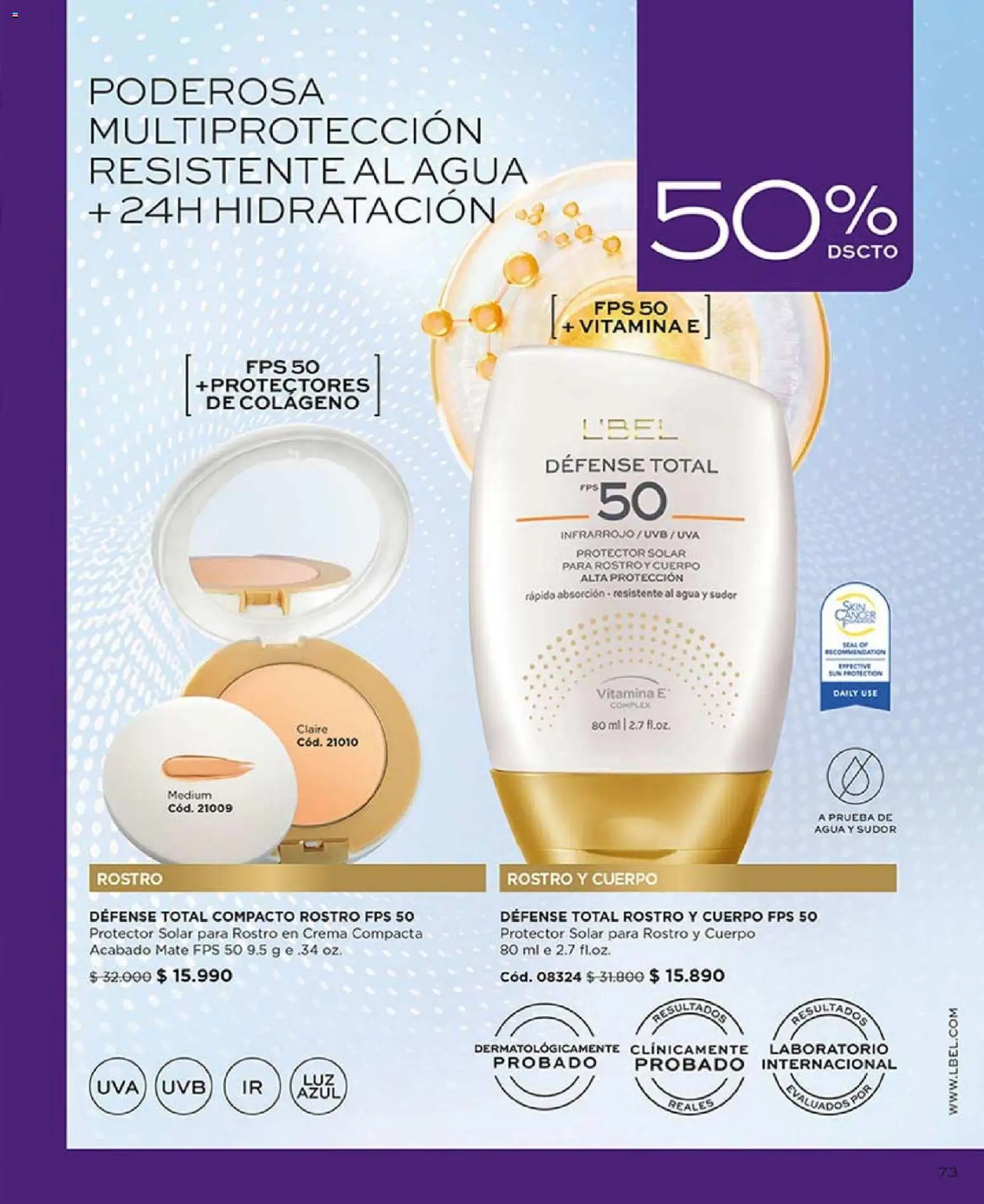 Catálogo L'Bel Campaña 4 │ válido desde el 15.02.2026 | Página: 77 | Productos: Agua, Uva, Protector solar, Crema