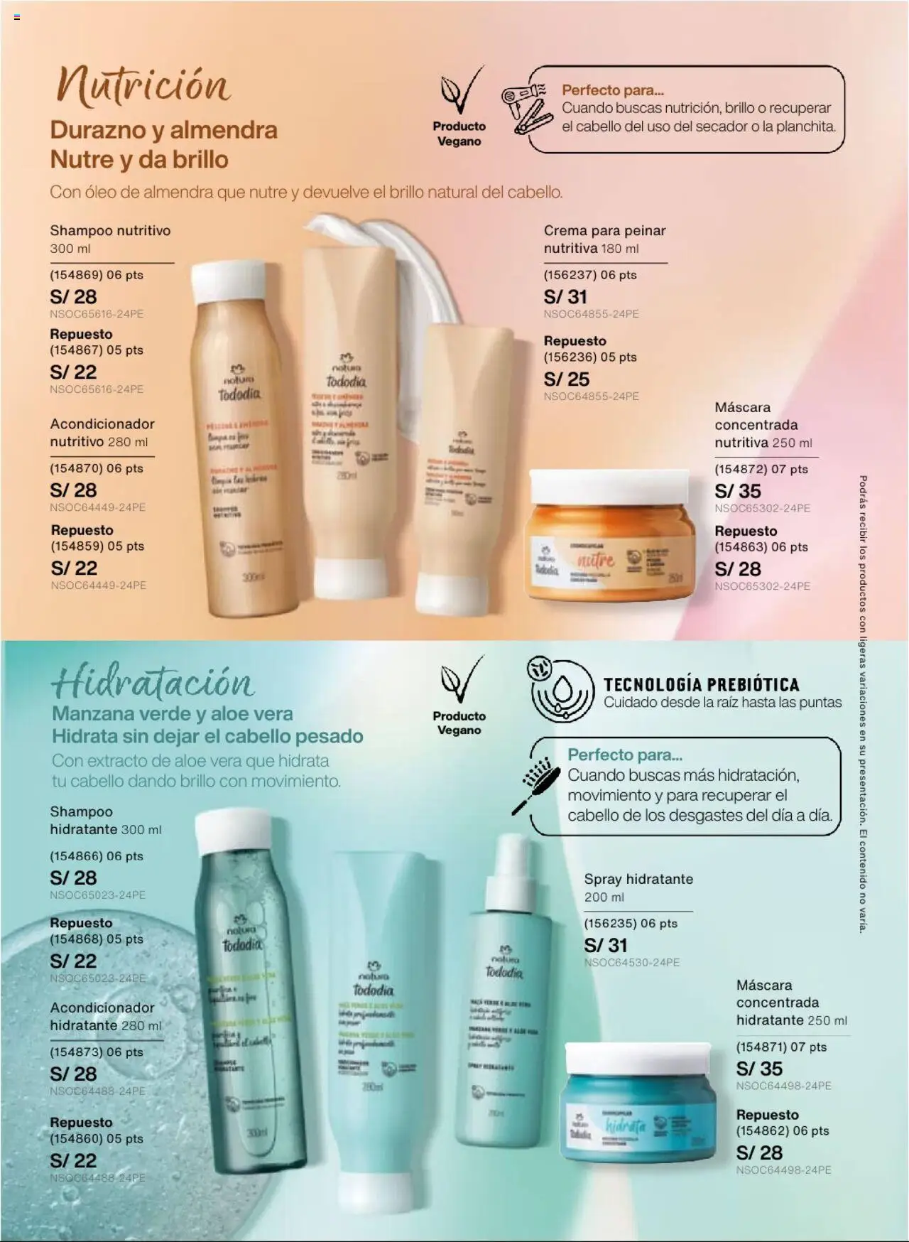 Catálogo Natura válido desde 13.09.2025 | Página: 131 | Productos: Máscara, Shampoo, Acondicionador, Crema
