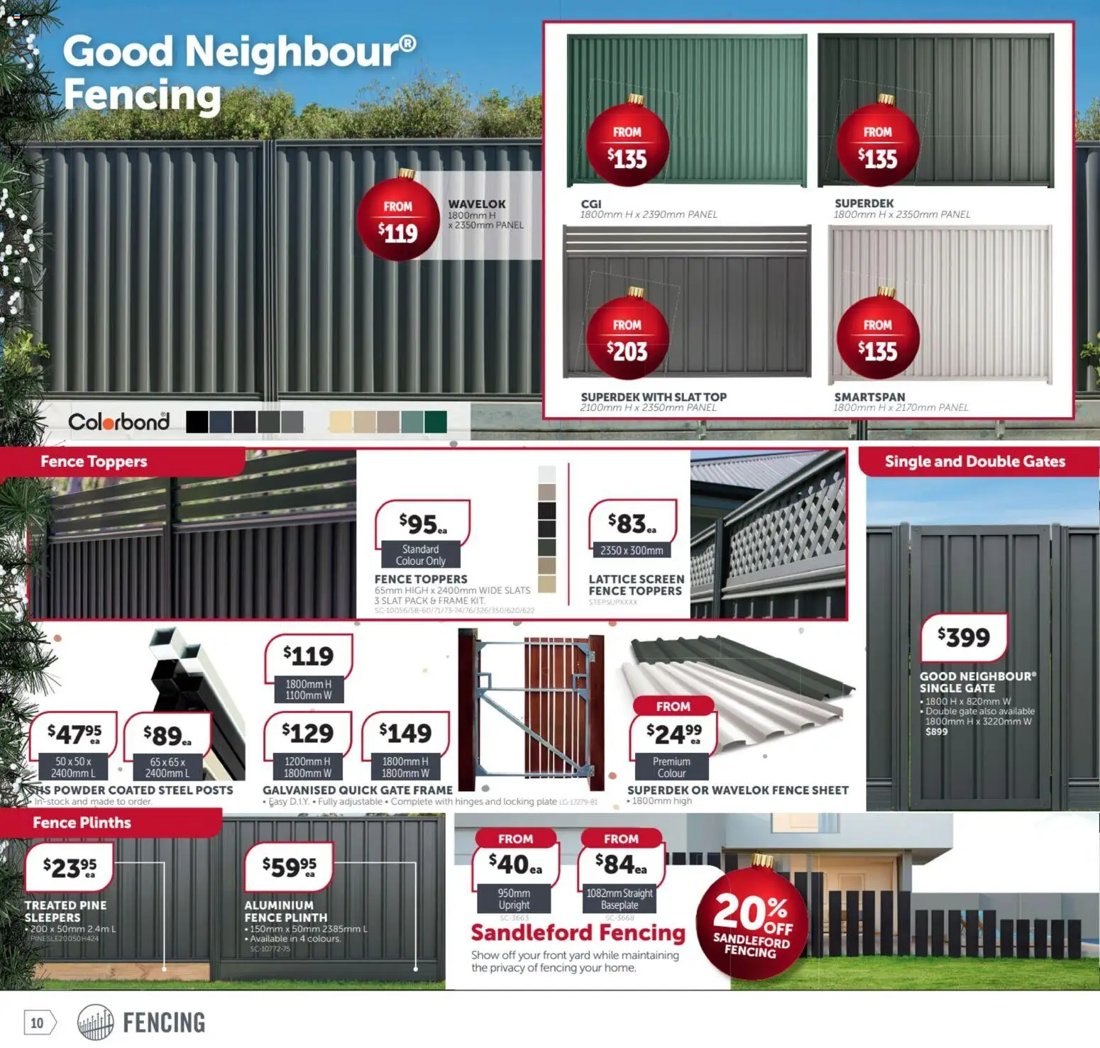 Stratco catalogue - valid from 31.10.2025 | Page: 10 | Products: Fence, Gate, Powder, Screen