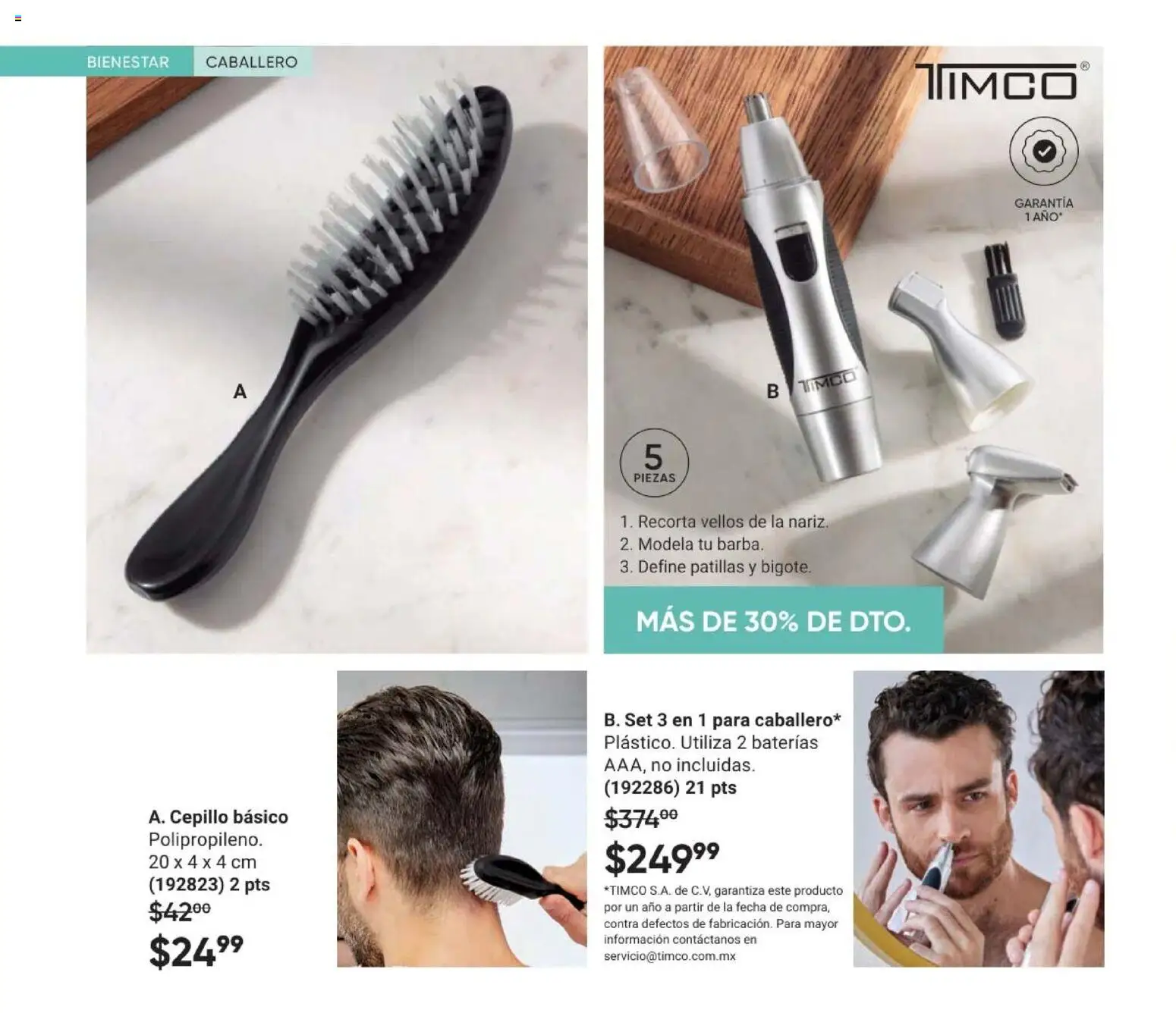 Nuevas ofertas de AVON válidas en toda la República Mexicana desde el 24.04.2026. ¡Encuentra las mejores ofertas en AVON Casa & Estilo 7 2026! | Página: 92 | Productos: Cepillo