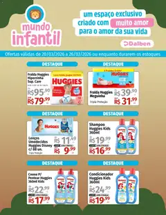 Supermercado Dalben ofertas Mundo Infantil - Pré-Visualização do folheto da loja Supermercado Dalben, válido de 20.03.2026