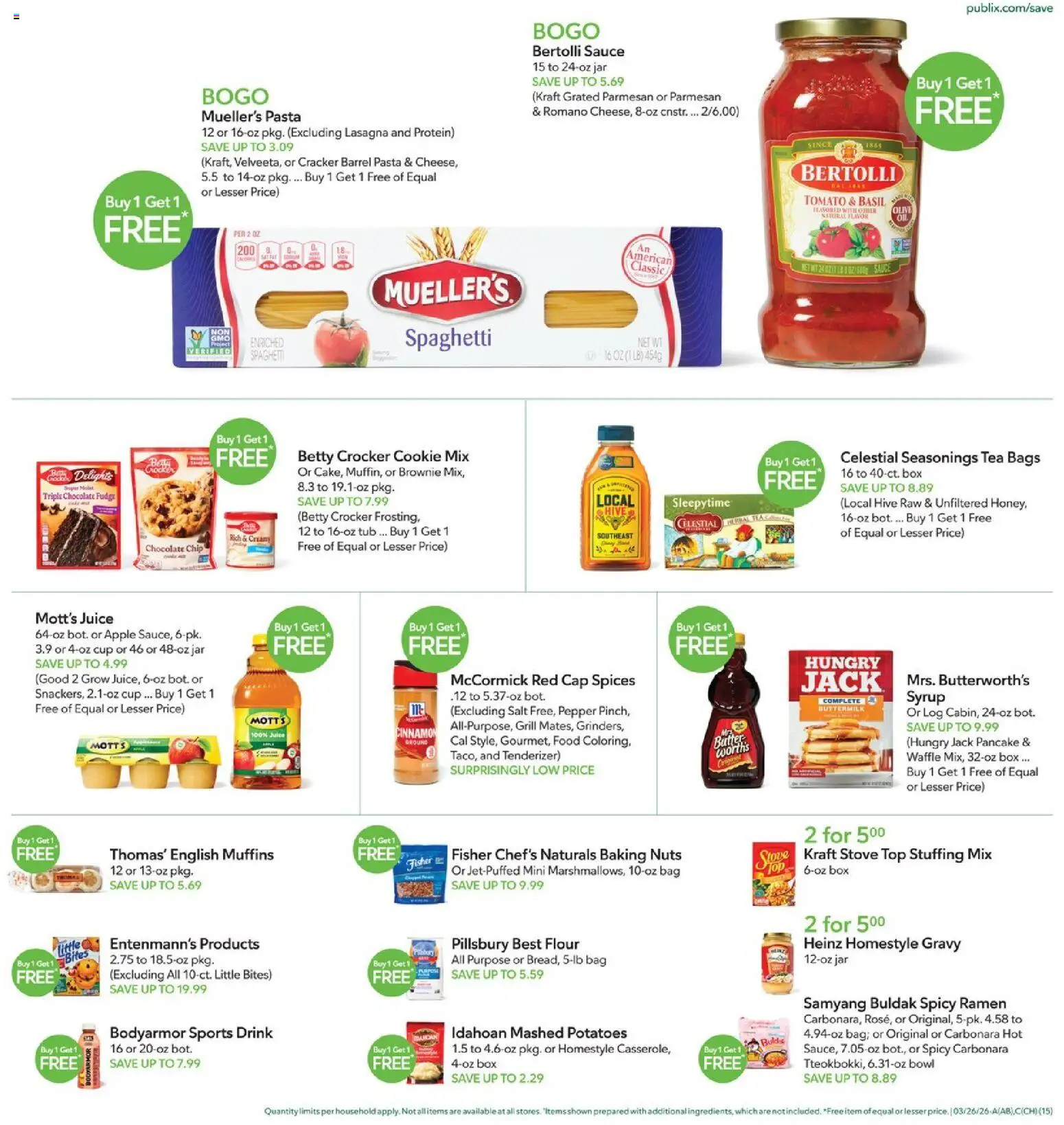 Publix Weekly Ad - valid from 25.03.2026 | Page: 15 | Products: Box, Potatoes, Pepper, Chocolate Chip