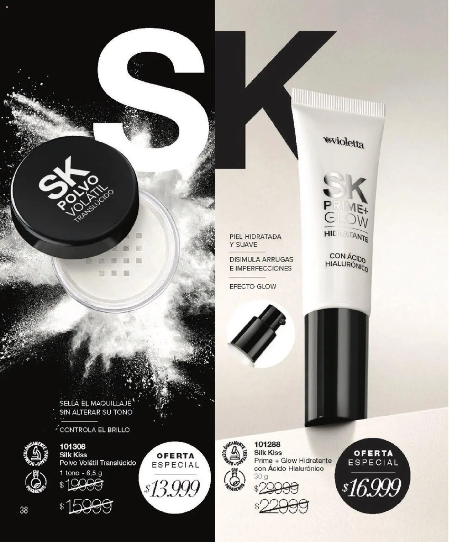Violetta catálogo │ válido desde el 01.12.2025 | Página: 38 | Productos: Maquillaje, Polvo, Brillo