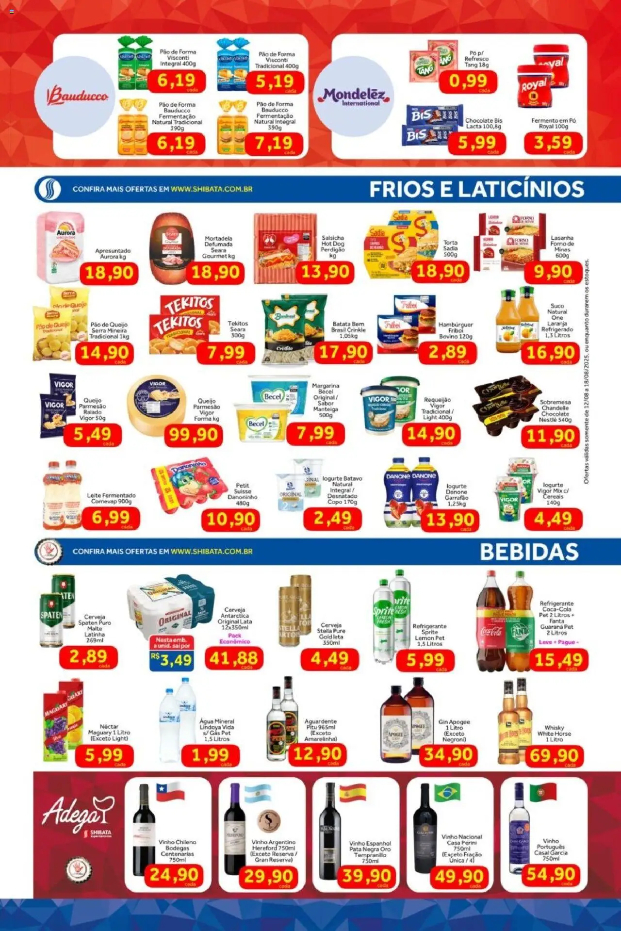 Shibata Folheto - válido de 12.08.2025 | Página: 2 | Produtos: Pó, Guaraná, Lasanha, Refrigerante