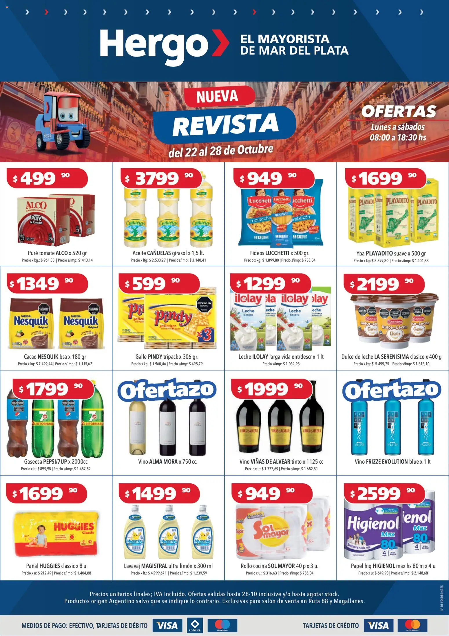 Hergo catálogo │ válido desde el 22.10.2025 | Página: 1 | Productos: Limón, Leche, Vino, Fideos