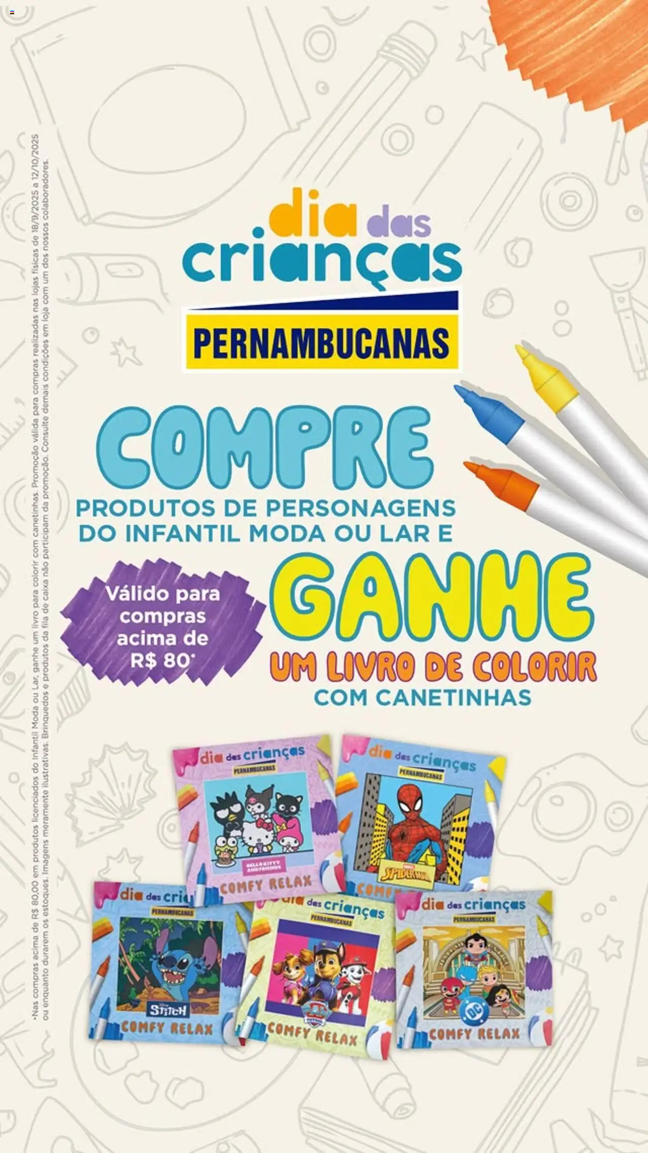 Pernambucanas Folheto - válido de 18.09.2025 | Página: 1 | Produtos: Livro, Caixa