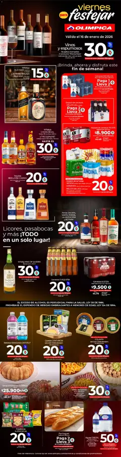 Olímpica - Viernes para festejar -  Vista previa de la revista de la tienda Olímpica valido desde el 16.01.2026