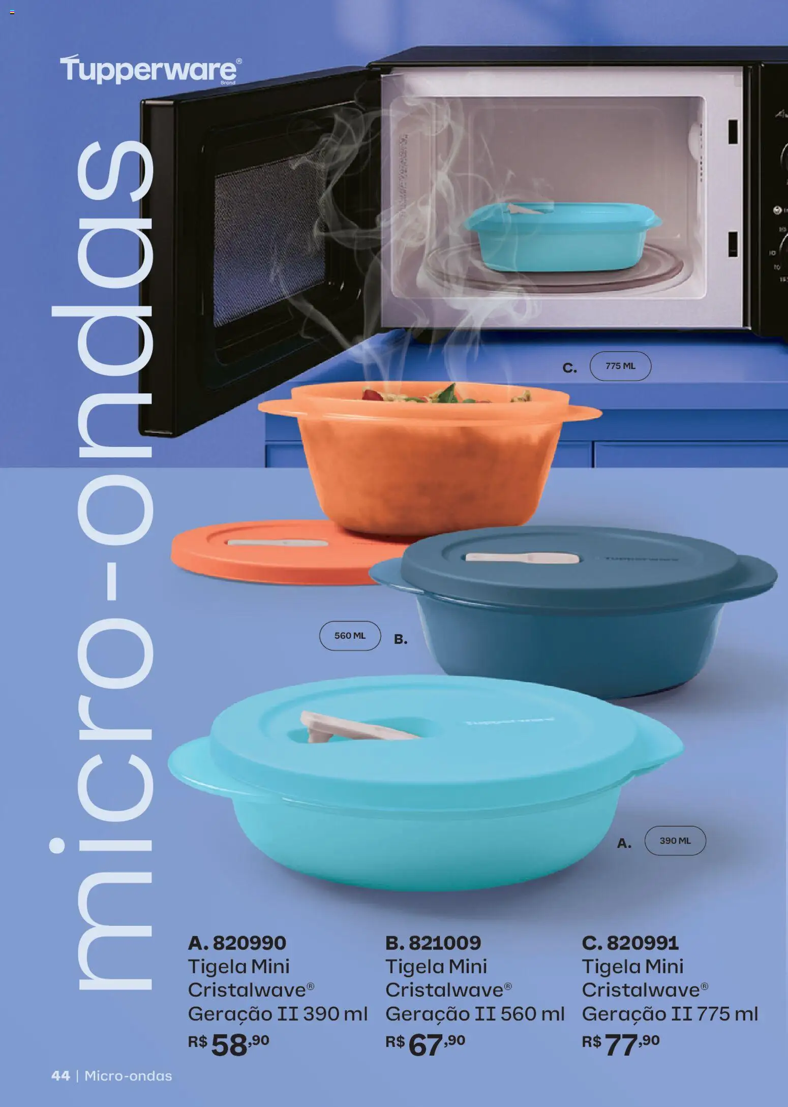 Tupperware Folheto - válido de 01.04.2026 | Página: 44 | Produtos: Microondas, Tigela