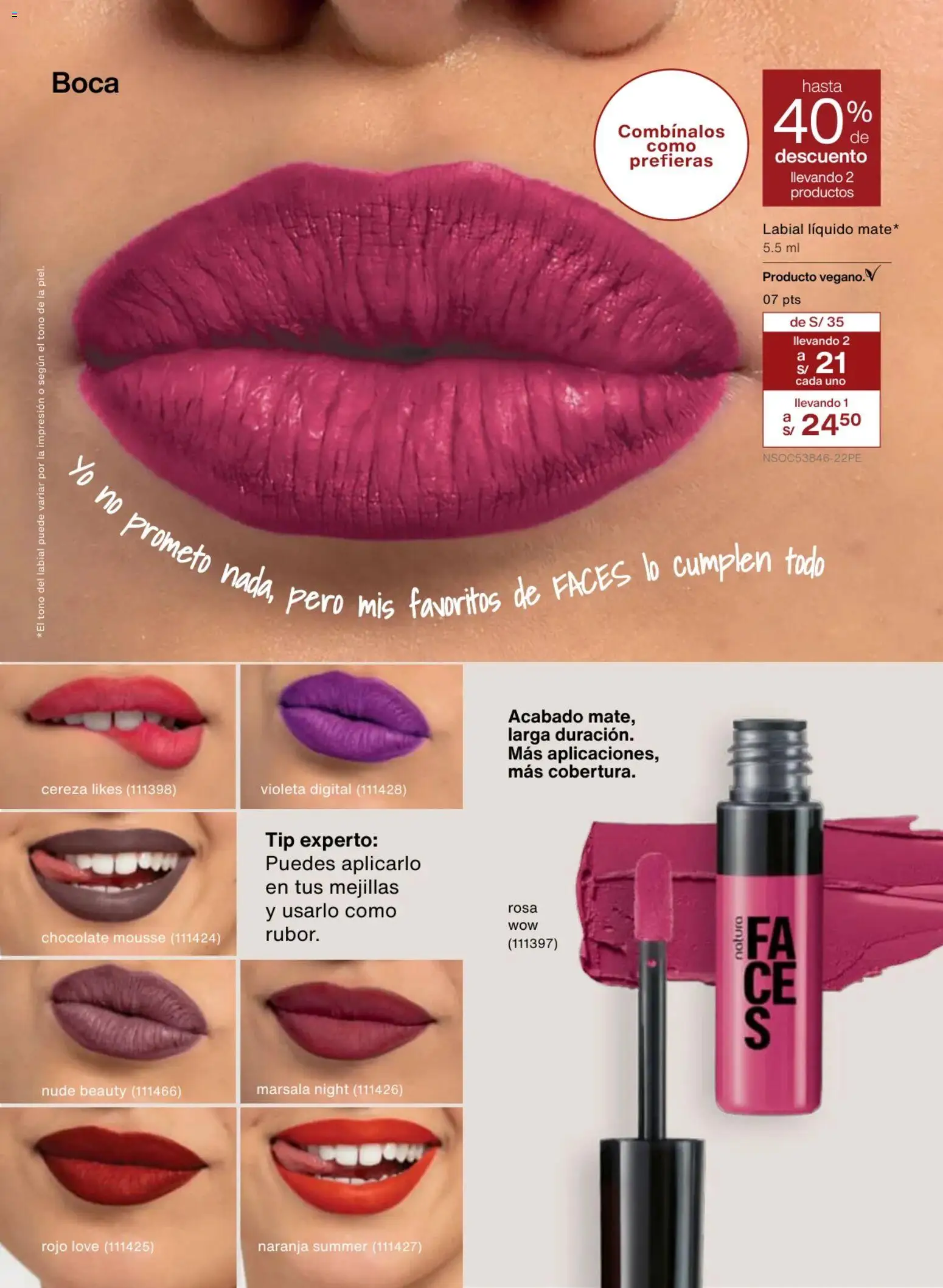 Catálogo Natura válido desde 18.02.2026 | Página: 89 | Productos: Chocolate