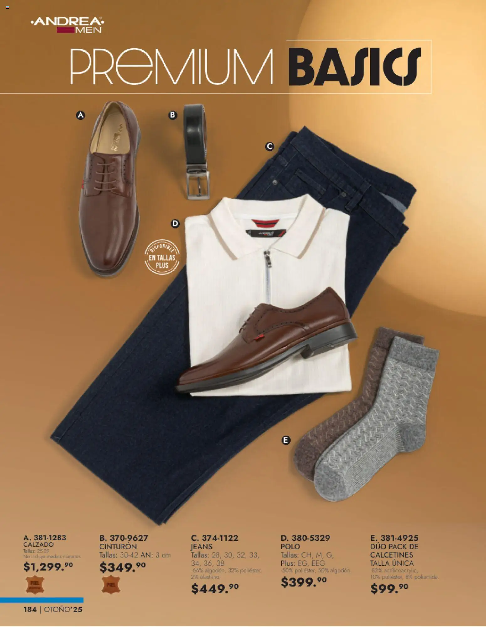 Nuevas ofertas de Andrea válidas en toda la República Mexicana desde el 26.11.2025. ¡Encuentra las mejores ofertas en Andrea catálogo Vestir Caballero otoño! | Página: 22 | Productos: Cinturón