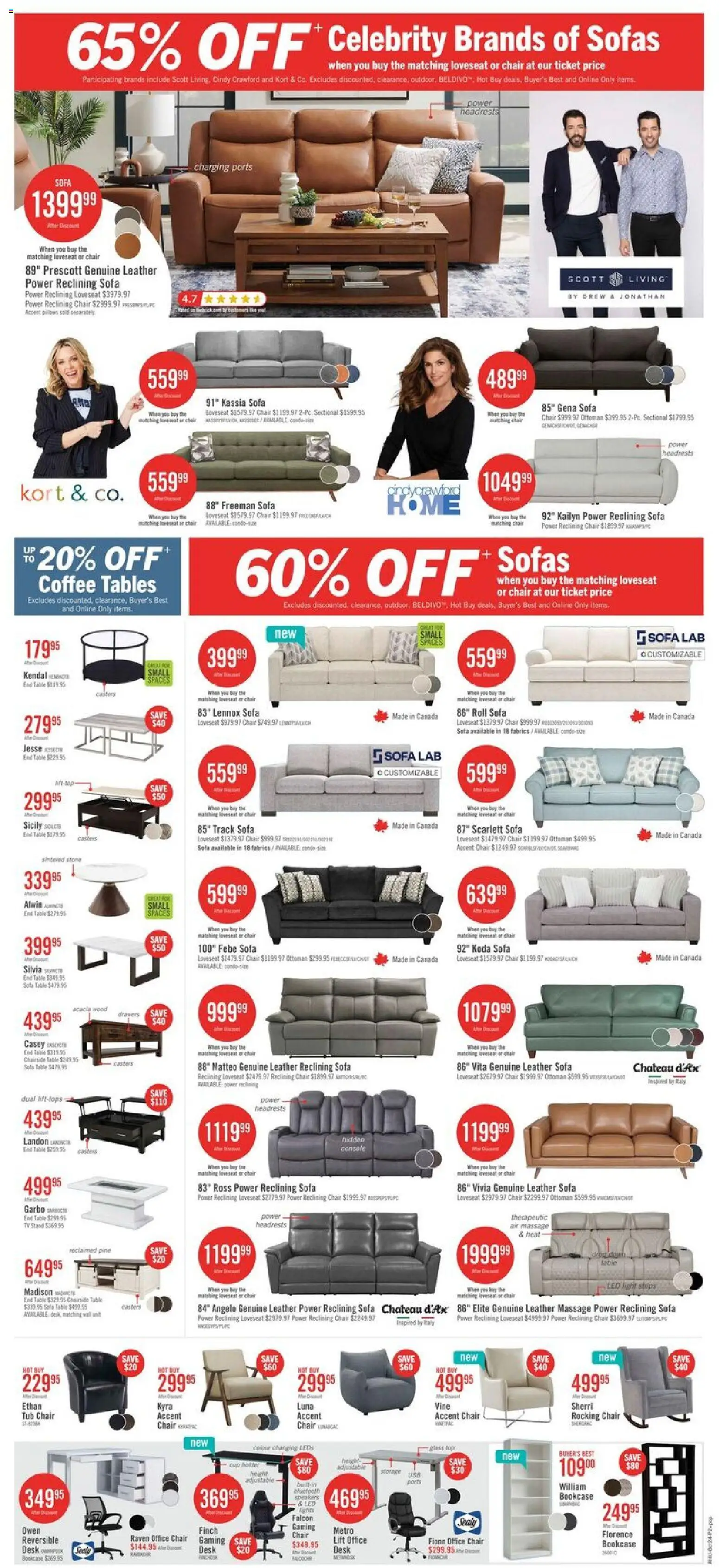 The Brick flyer valid from 23.10.2025 | Page: 3 | Products: Tv, Sofa, Table, Chair