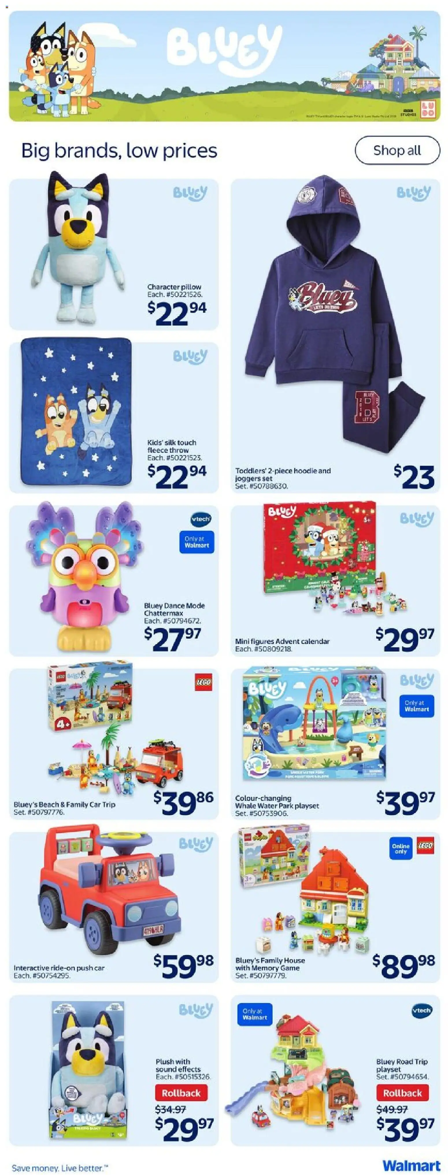 Walmart flyer valid from 23.10.2025 | Page: 19 | Products: Game, Pillow, Hoodie