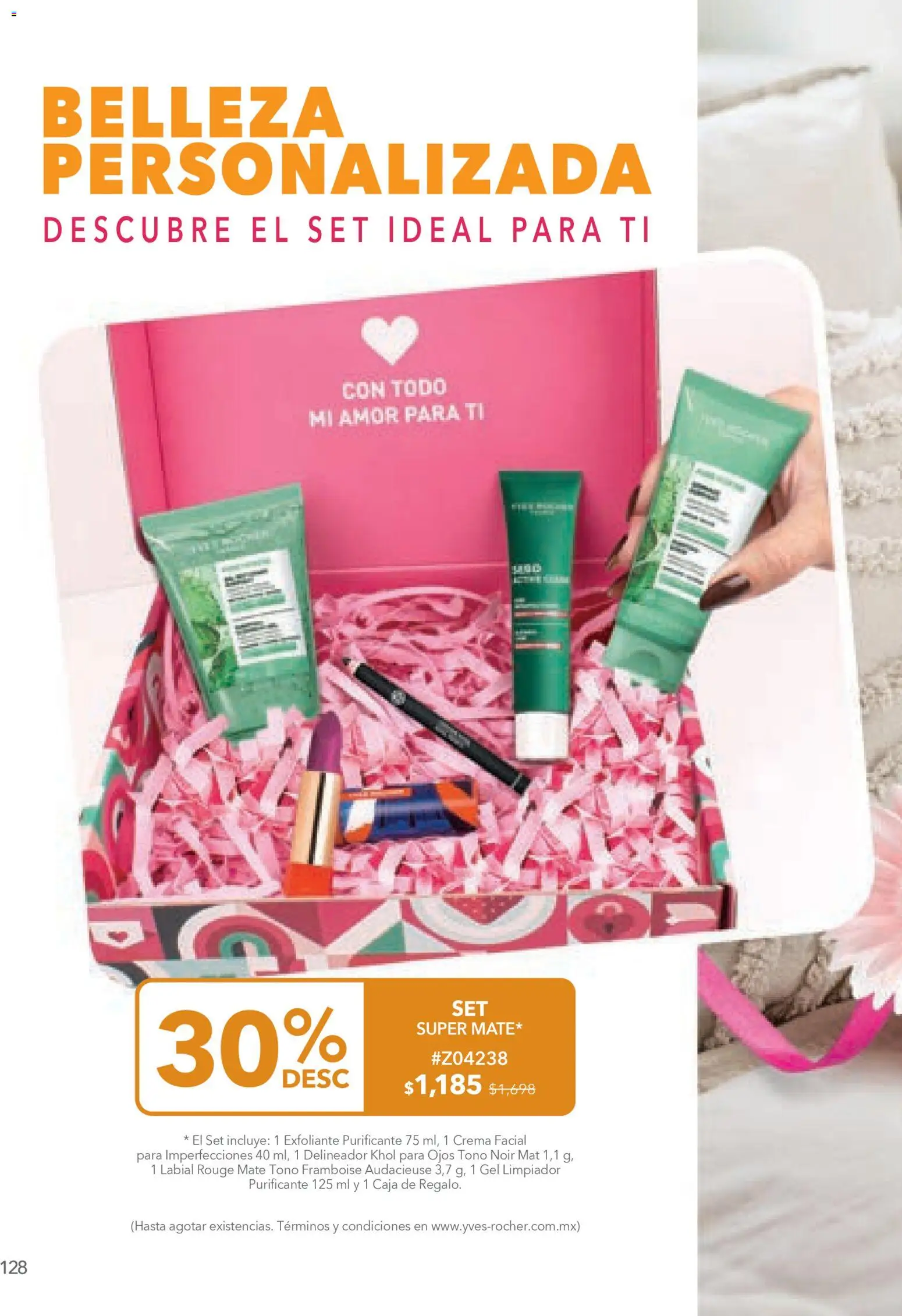 Nuevas ofertas de Yves Rocher válidas en toda la República Mexicana desde el 24.03.2026. ¡Encuentra las mejores ofertas en Yves Rocher campaña 5 2026! | Página: 130 | Productos: Crema, Limpiador, Caja, Delineador