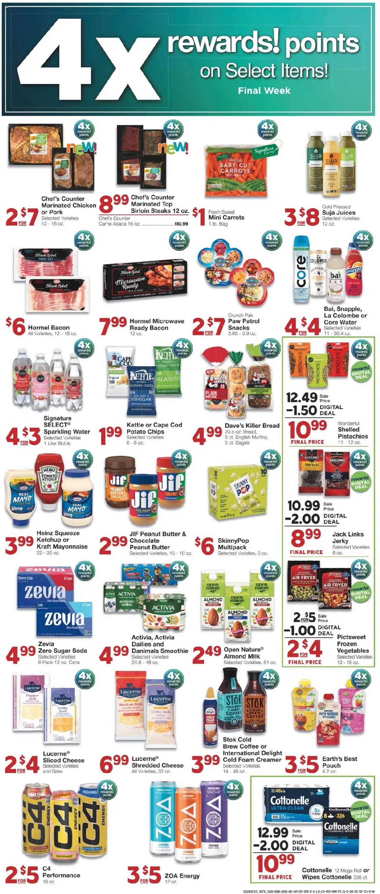United Supermarkets Weekly Ad - valid from 19.08.2025 | Page: 2 | Products: Cheese, Pork, Mayonnaise, Pepper