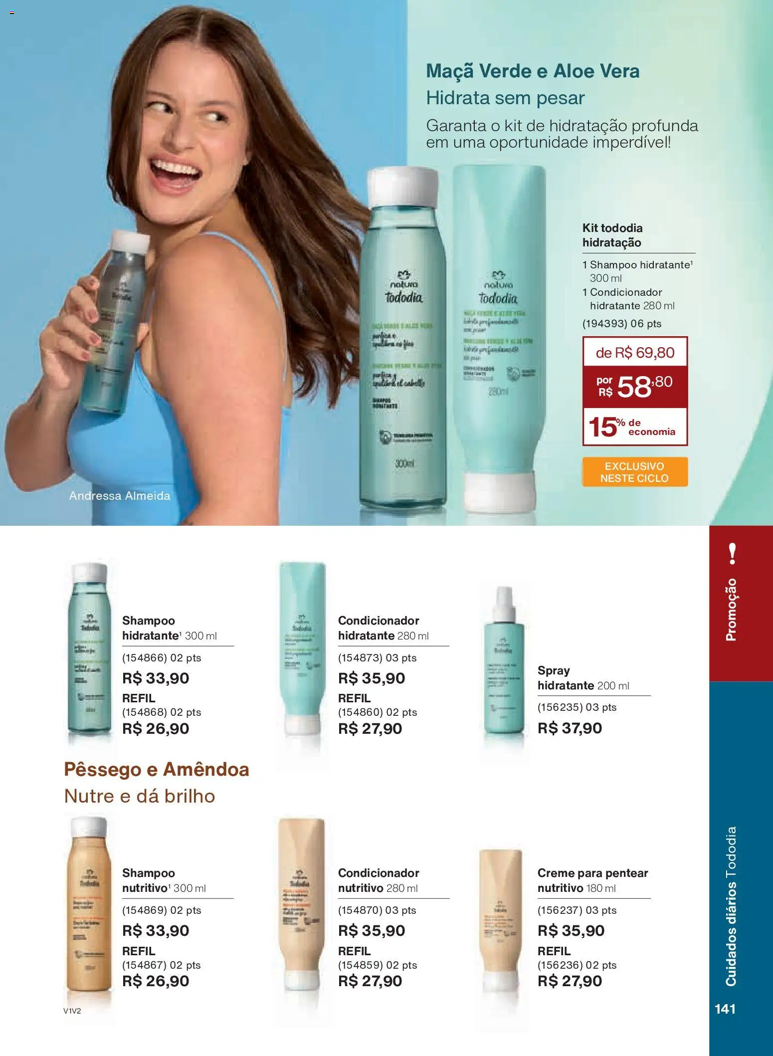 Natura Folheto - válido de 26.11.2025 | Página: 141 | Produtos: Shampoo, Condicionador, Creme, Creme para pentear