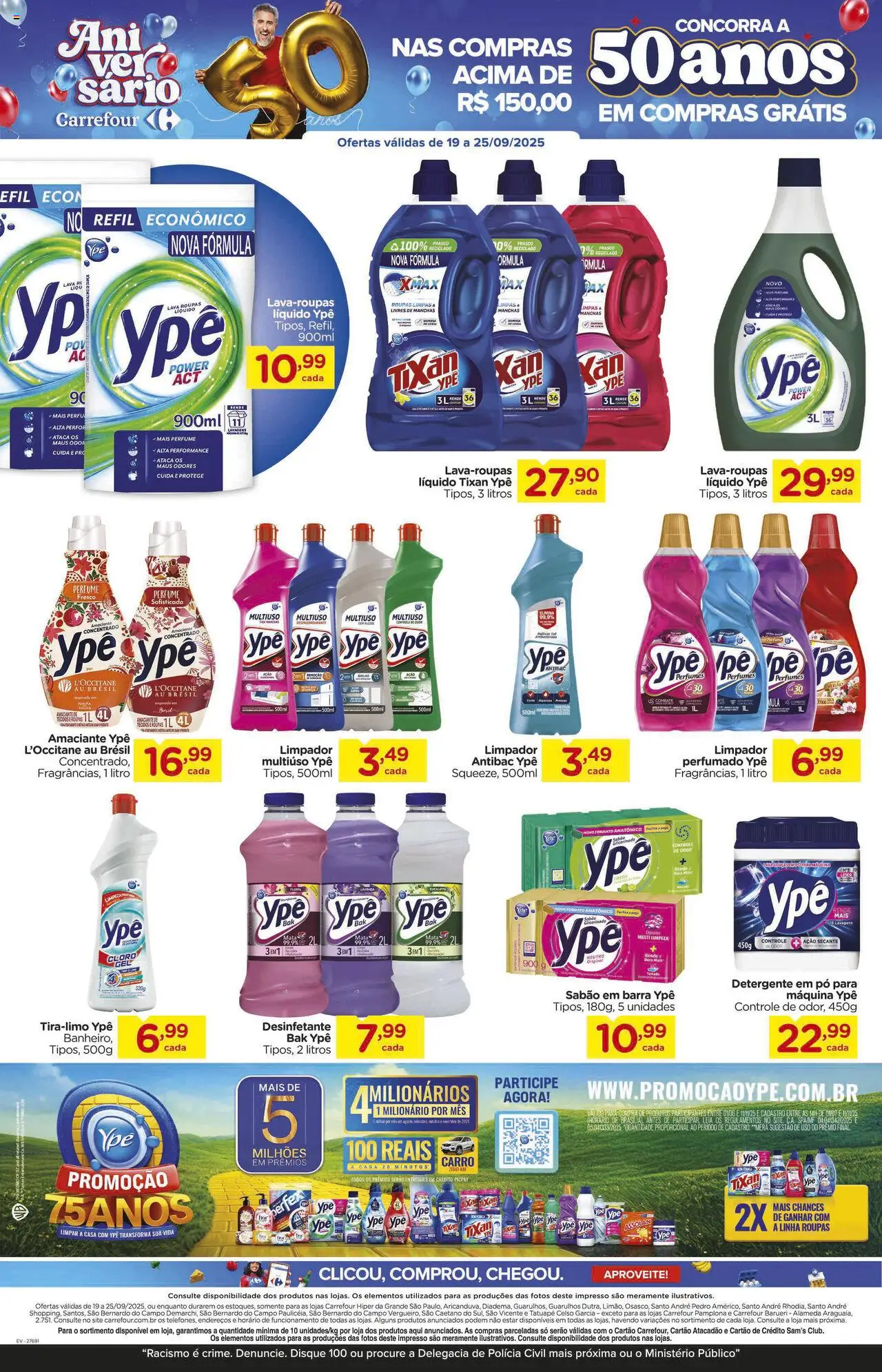 Carrefour Folheto - válido de 19.09.2025 | Página: 16 | Produtos: Perfume, Pó, Cloro, Perfumes