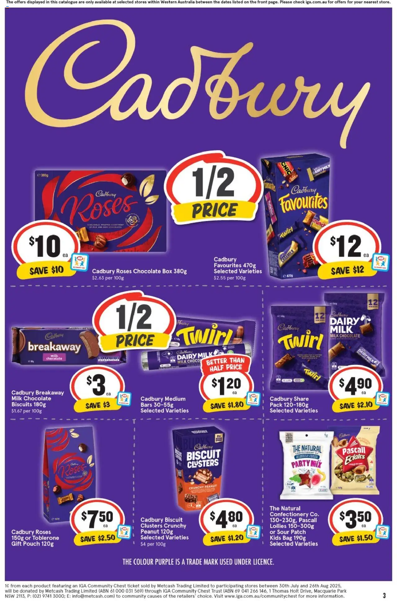 IGA catalogue - valid from 13.08.2025 | Page: 4 | Products: Box, Dairy, Lollies, Biscuits