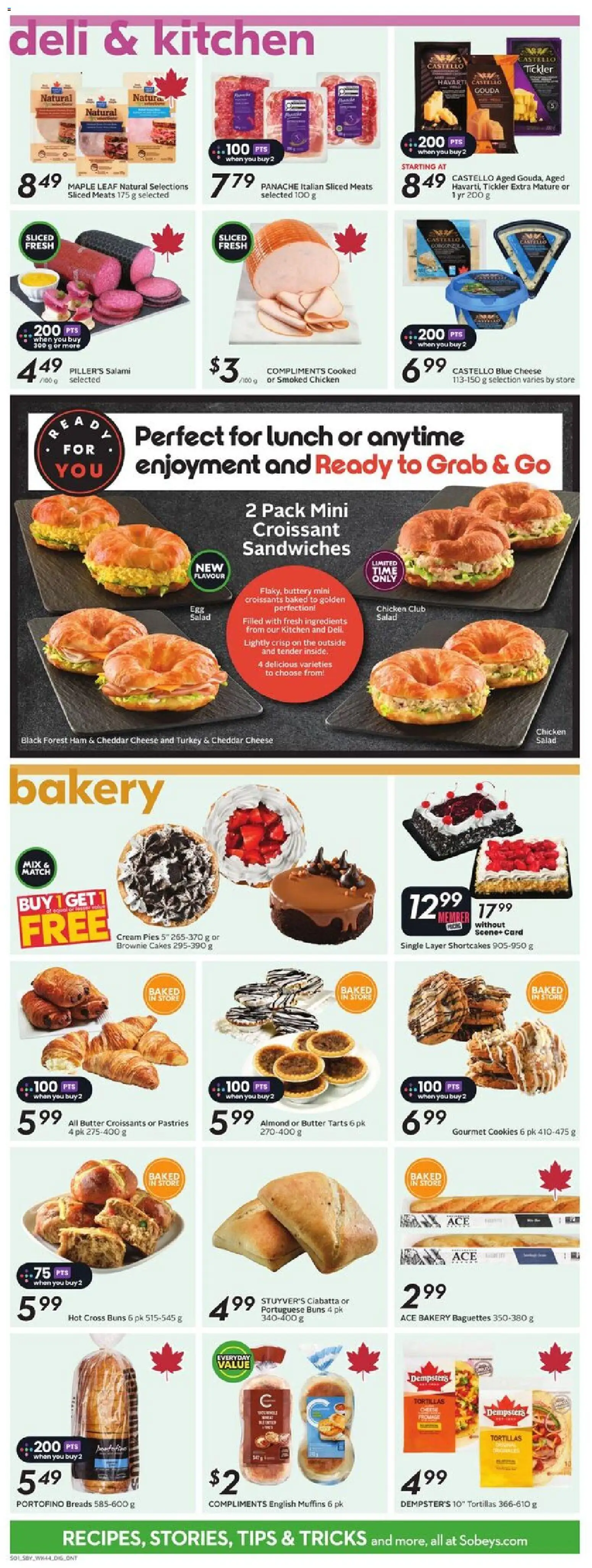 Sobeys flyer valid from 26.02.2026 | Page: 9 | Products: Cream, Salad, Butter, Chicken